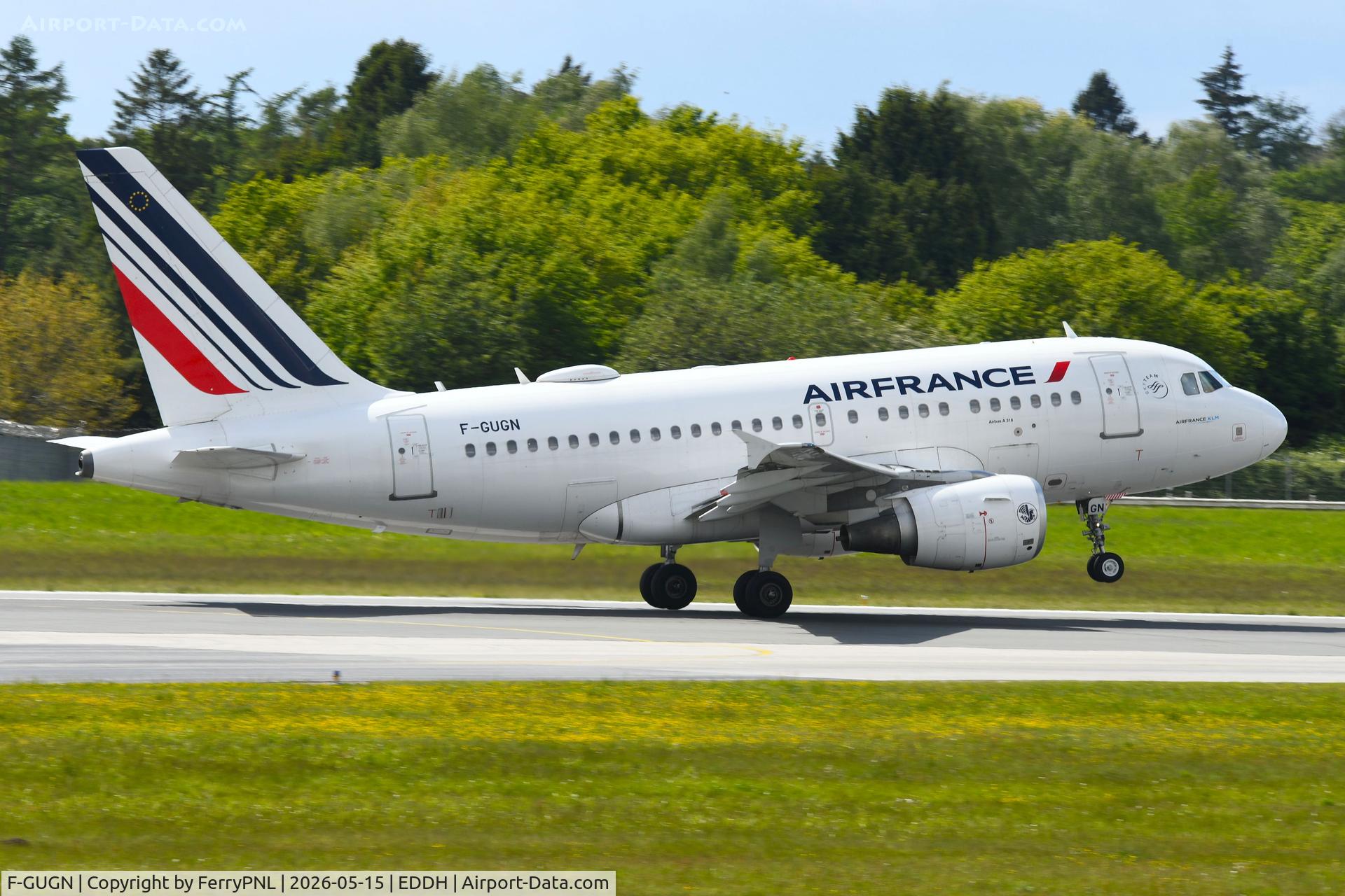 F-GUGN, 2006 Airbus A318-111, c/n 2918, Air France A318 rotating