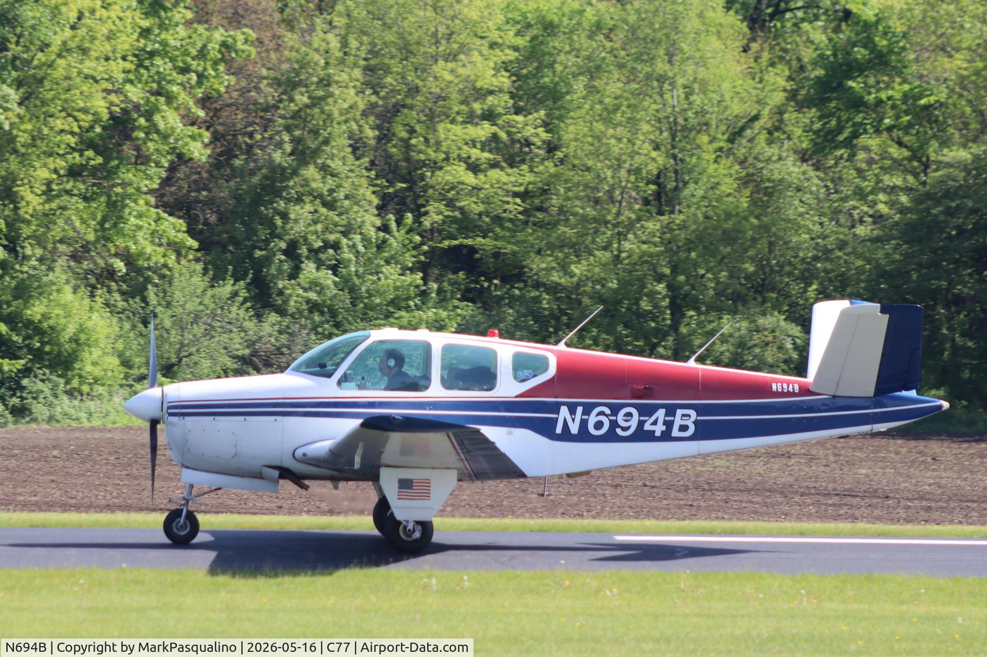 N694B, 1948 Beech A35 Bonanza, c/n D-1697, Beech A35