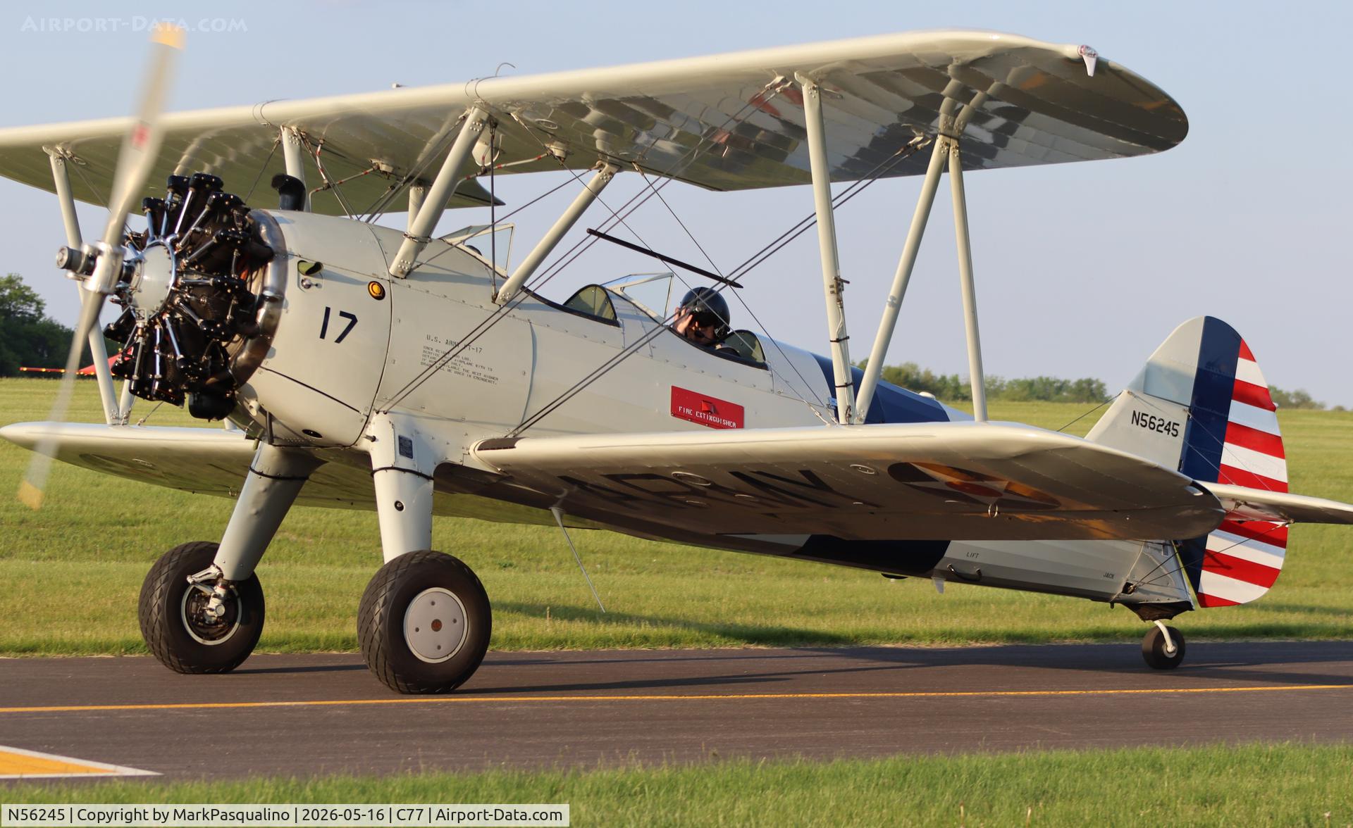 N56245, 1941 Boeing A75N1(PT17), c/n 75-4284, Stearman