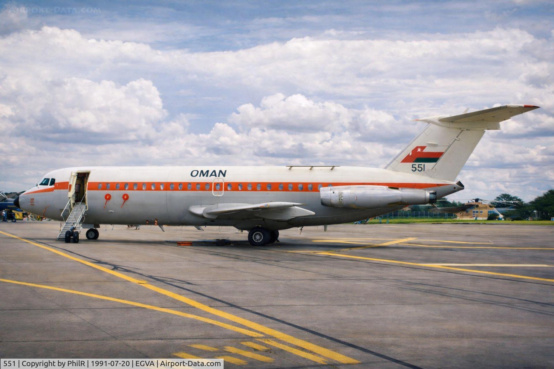 551, 1974 BAC 111-485GD One-Eleven, c/n BAC.247, 551 1974 BAC 1-11-485GD Oman Air Force IAT 
