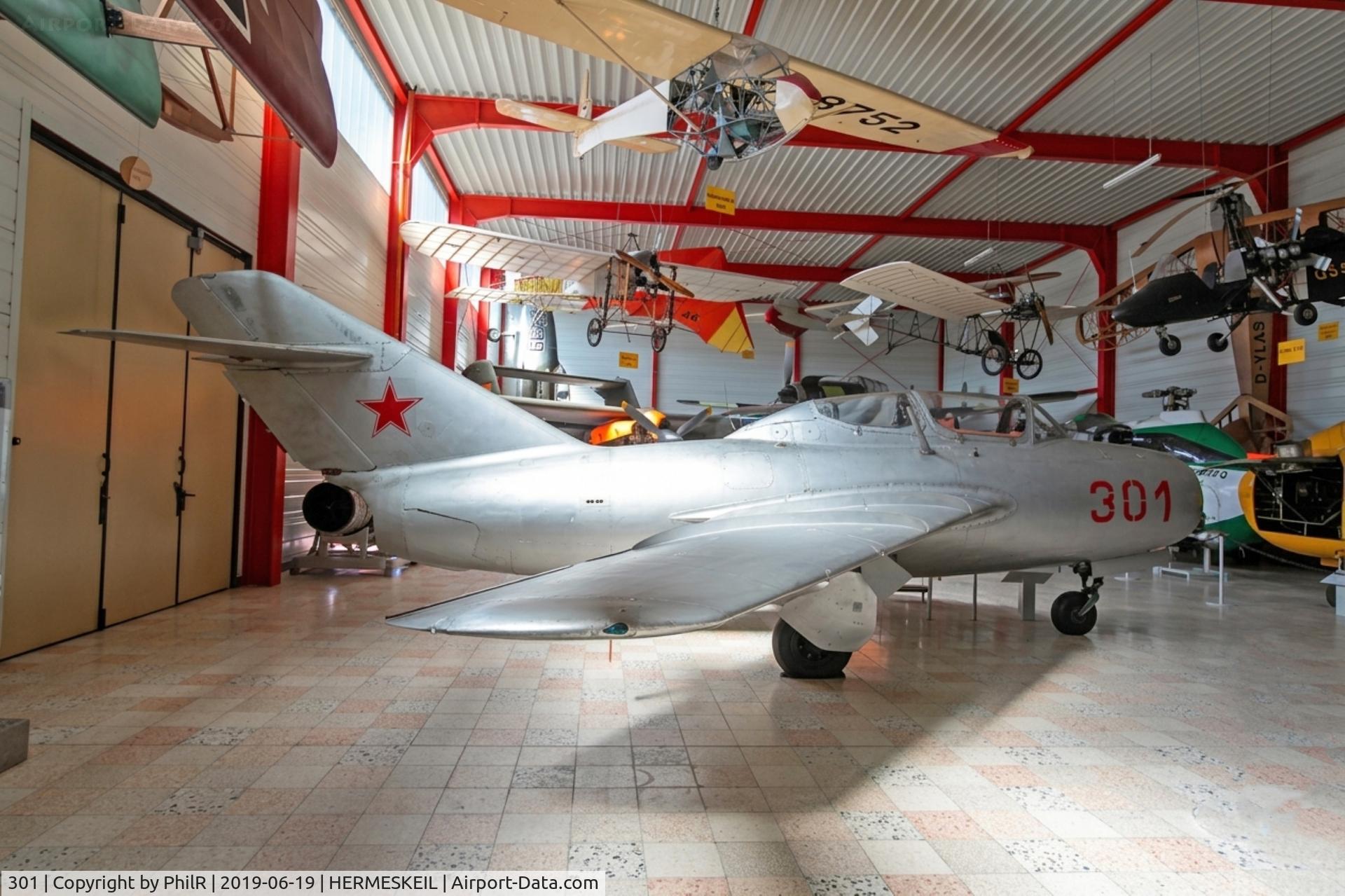 301, Mikoyan-Gurevich MiG-17F (Lim-5), c/n 1C0413, 301 1954 PZL Lim-2 M (MiG-15bis) PolAF Hermeskeil 30.06.19 (1)