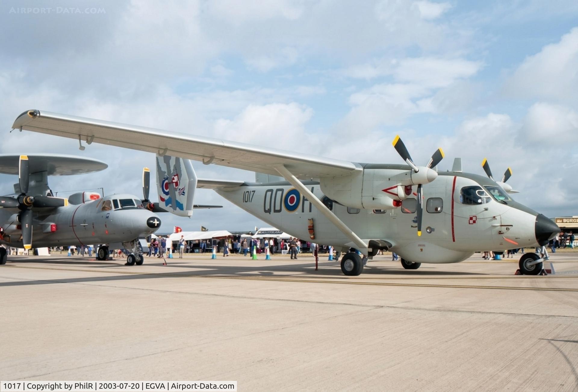 1017, PZL-Mielec M-28B1R Bryza 1R, c/n AJG001-03, 1017 M-28 Bryza IR PolN RIAT Fairford