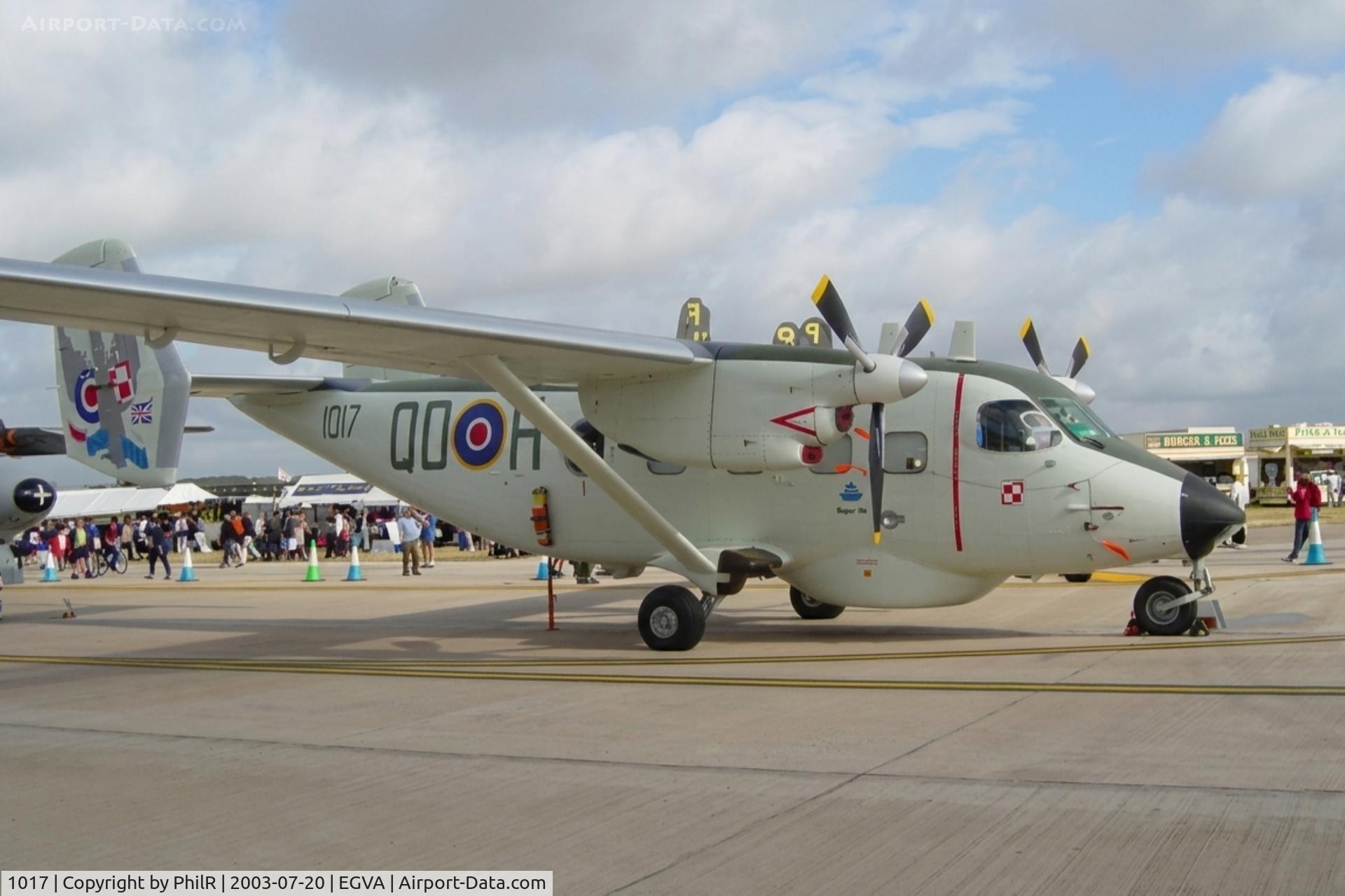 1017, PZL-Mielec M-28B1R Bryza 1R, c/n AJG001-03, 1017 M-28 Bryza IR PolN RIAT Fairford 
