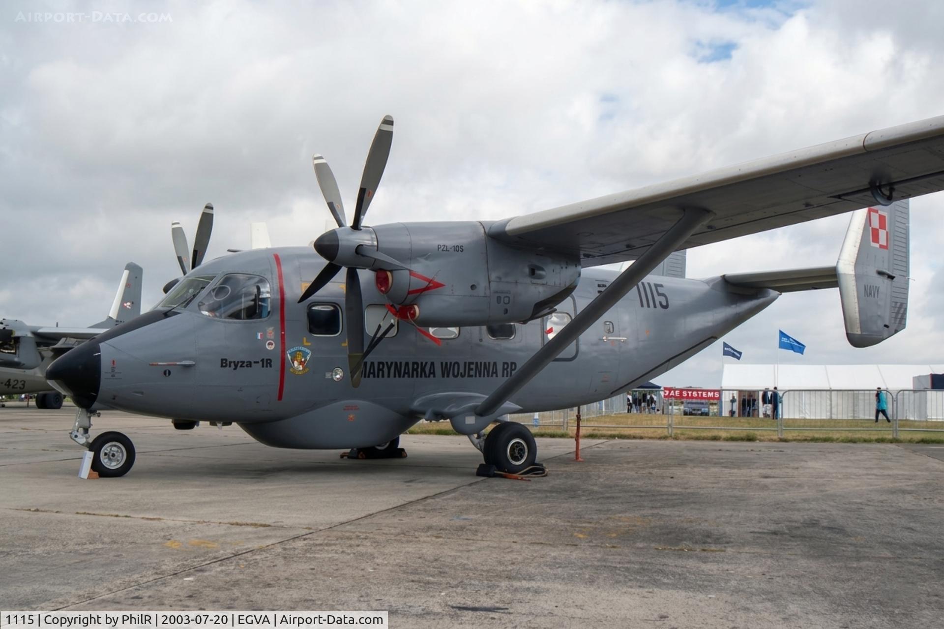1115, PZL-Mielec M-28B1R Bryza 1R, c/n AJG001-06, 1115 PZL M-28 Bryza IR PolN RIAT Fairford 