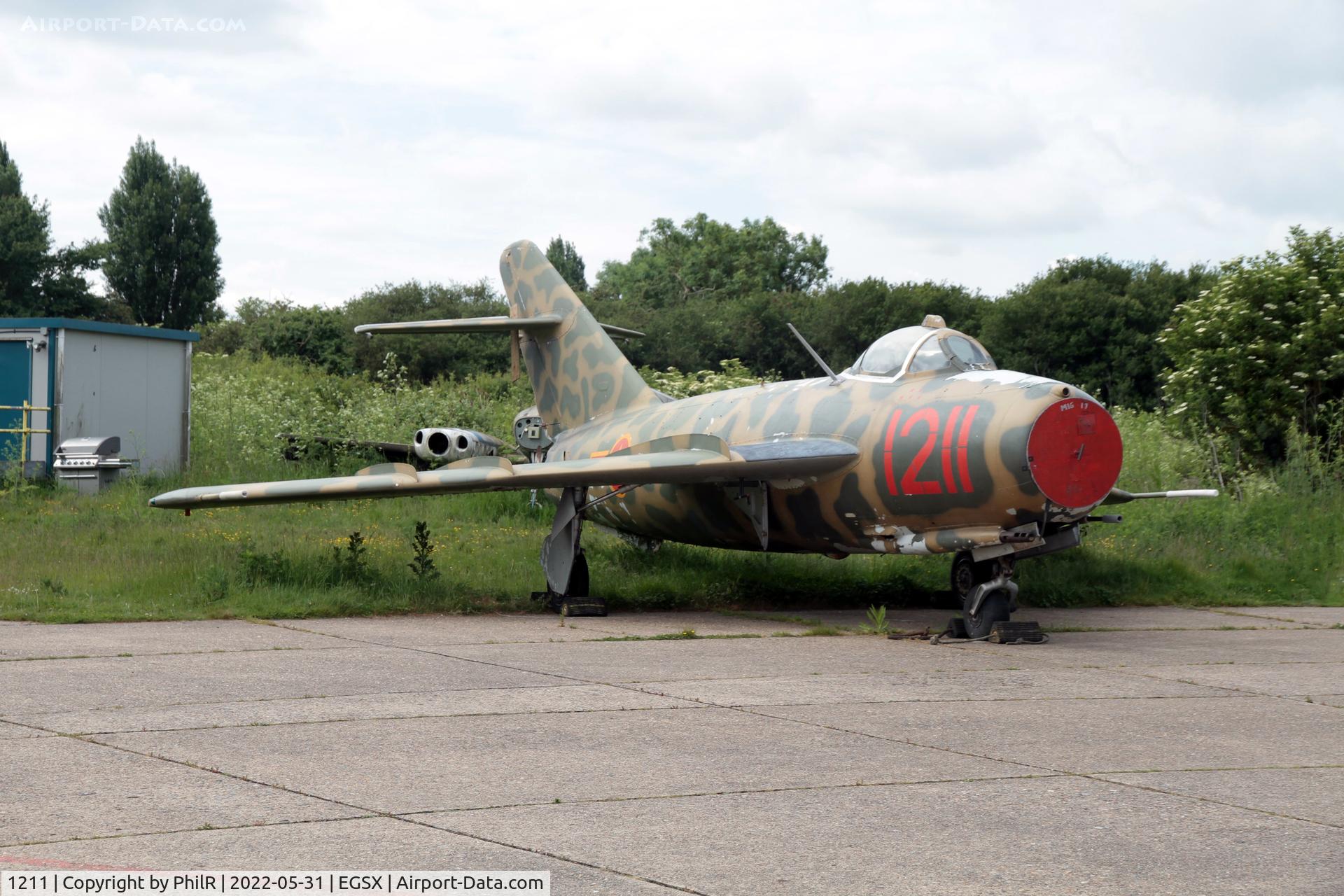 1211, 1958 PZL-Mielec Lim-5 (MiG-17F), c/n 1C1211, 1211 (G-BWUF, G-MIGG) 1958 PZL-Mielec Lim-5 (Mig17) North Weald
