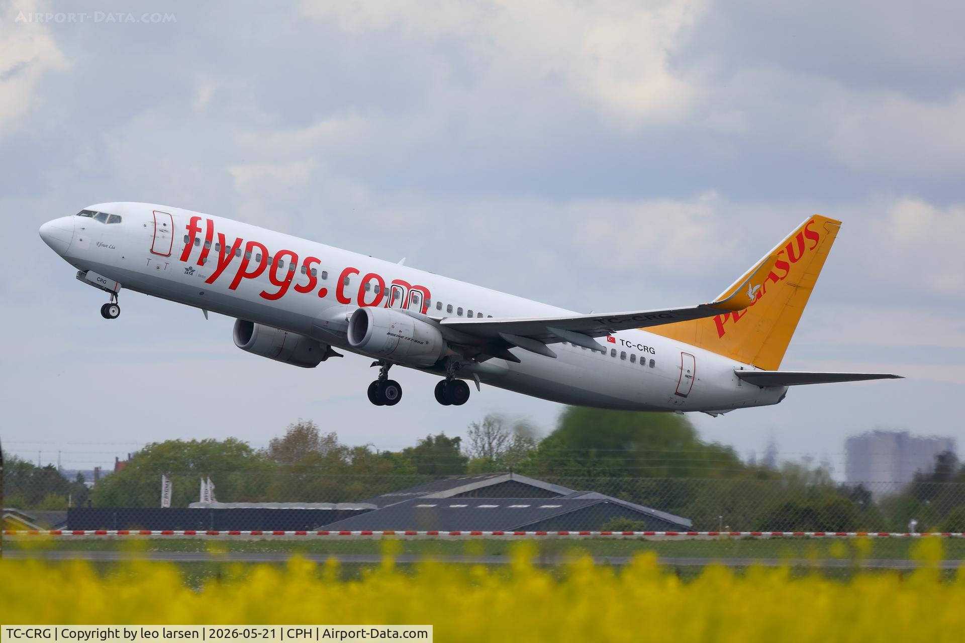 TC-CRG, 2018 Boeing 737-82R, c/n 63705 l/n 7076, Copenhagen 21.5.2026