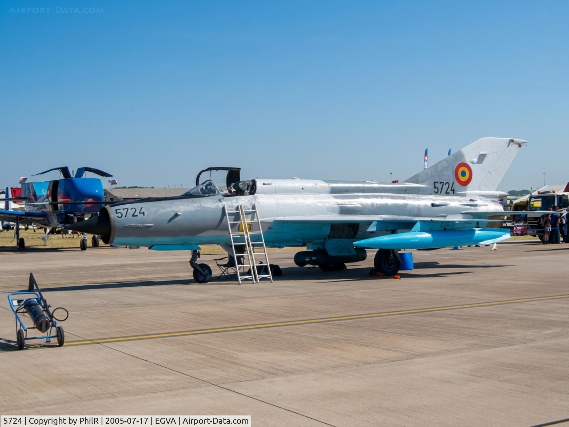 5724, Mikoyan-Gurevich MiG-21, c/n 96005724/0418, 5724 Mig-21 Lancer C RoMAF RIAT 