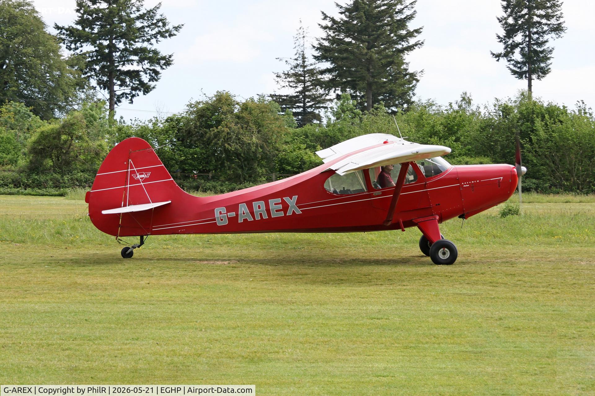 G-AREX, 1948 Aeronca 15AC Sedan, c/n 15AC-61, G-AREX 1948 Aeronca 15AC Sedan Popham 
