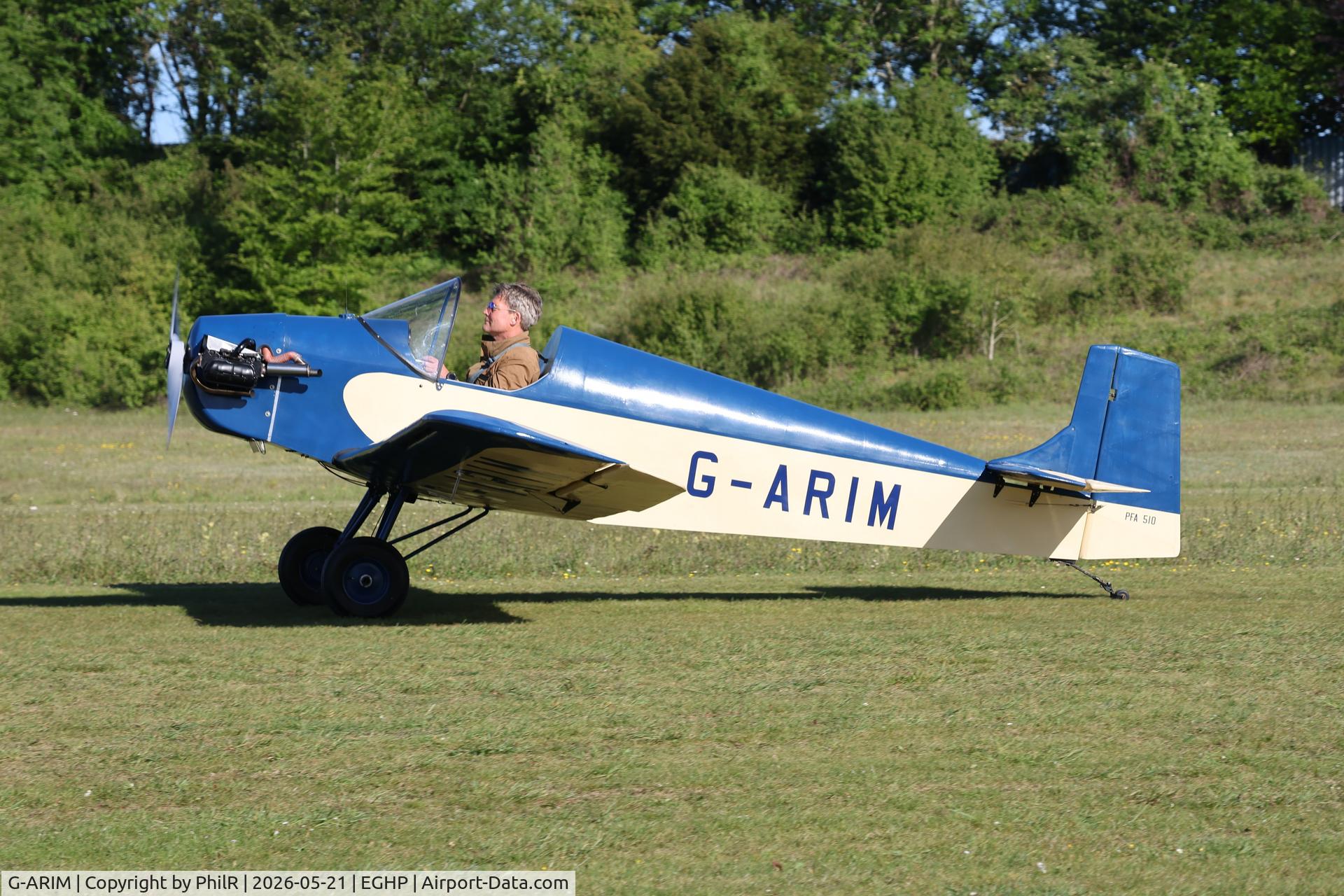 G-ARIM, 1996 Druine D.31 Turbulent, c/n PFA 510, G-ARIM 1996 Druine D31 Turbulent Popham 
