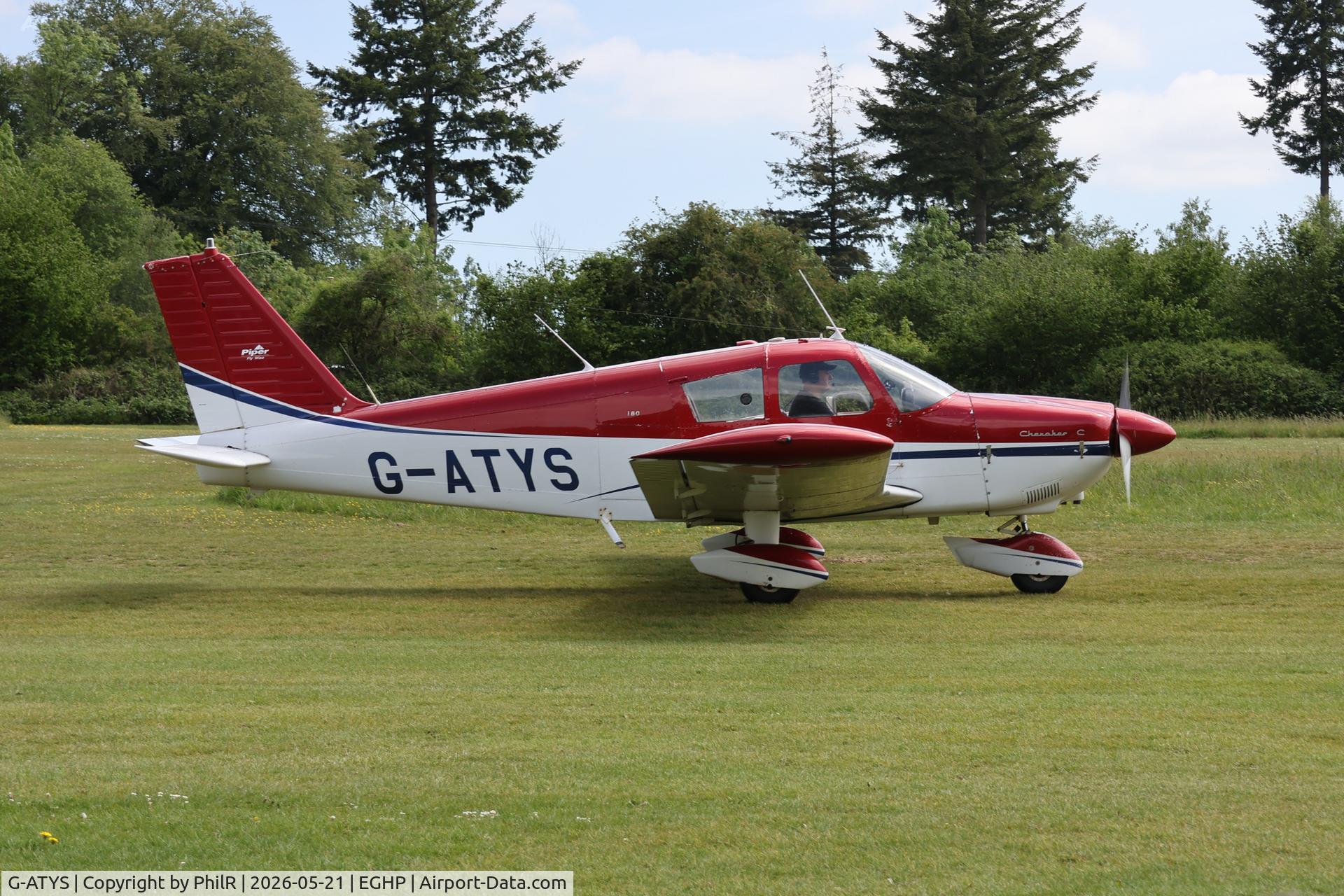 G-ATYS, 1966 Piper PA-28-180 Cherokee, c/n 28-3296, G-ATYS 1966 Piper PA-28-180 Cherokee Popham 
