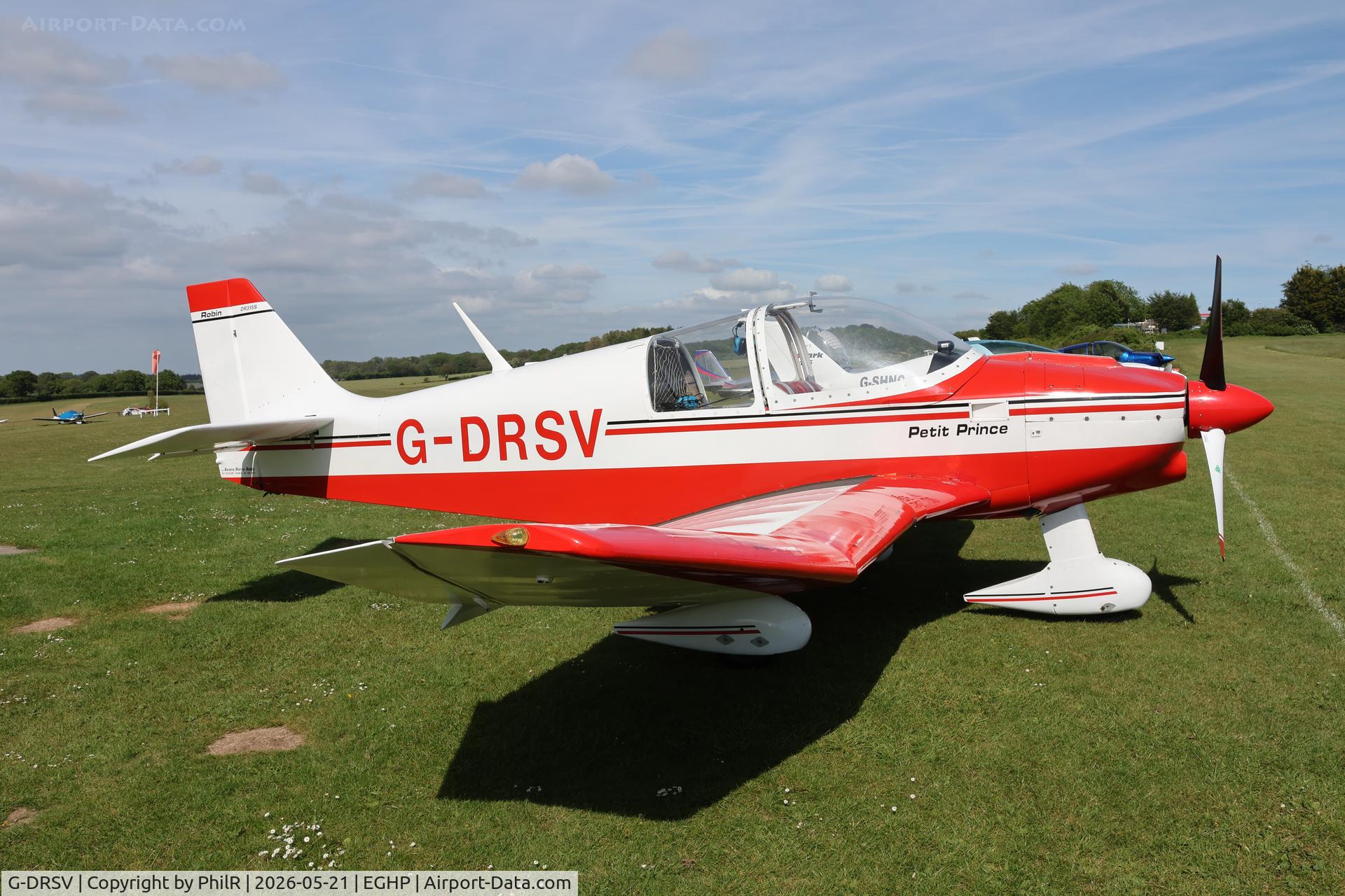 G-DRSV, 1971 CEA Jodel DR-315, c/n PFA 210-11765, G-DRSV 1971 CEA DR315 (Modified) Petit Prince Popham 
