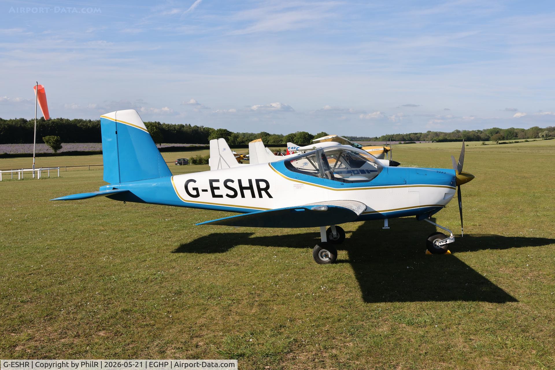 G-ESHR, 1981 Christen Eagle II, c/n 0001 (G-ELKA), G-ESHR 2025 VANS RV-12IS Popham 