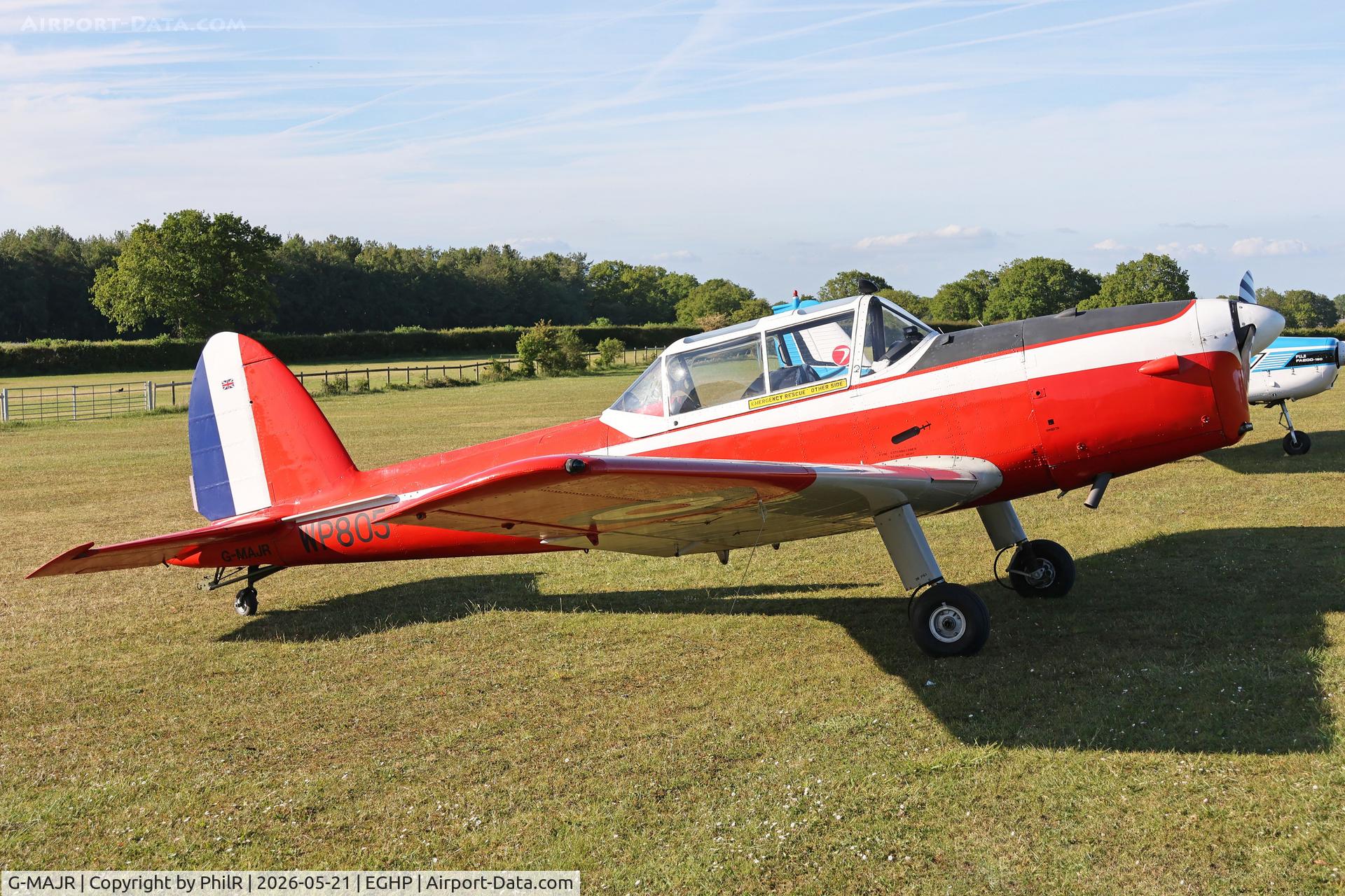 G-MAJR, 1952 De Havilland DHC-1 Chipmunk T.10, c/n C1/0699, WP805 (G-MAJR) 1952 DHC-1 Chipmunk 22 Popham 
