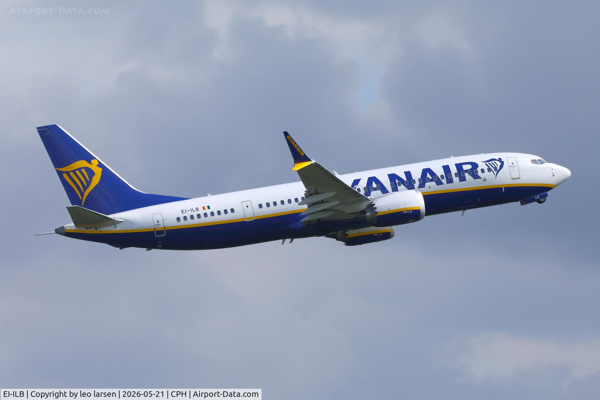 EI-ILB, 2025 Boieng 737-8 Max-200, c/n 67121 l/n 9320, Copenhagen 21.5.2026