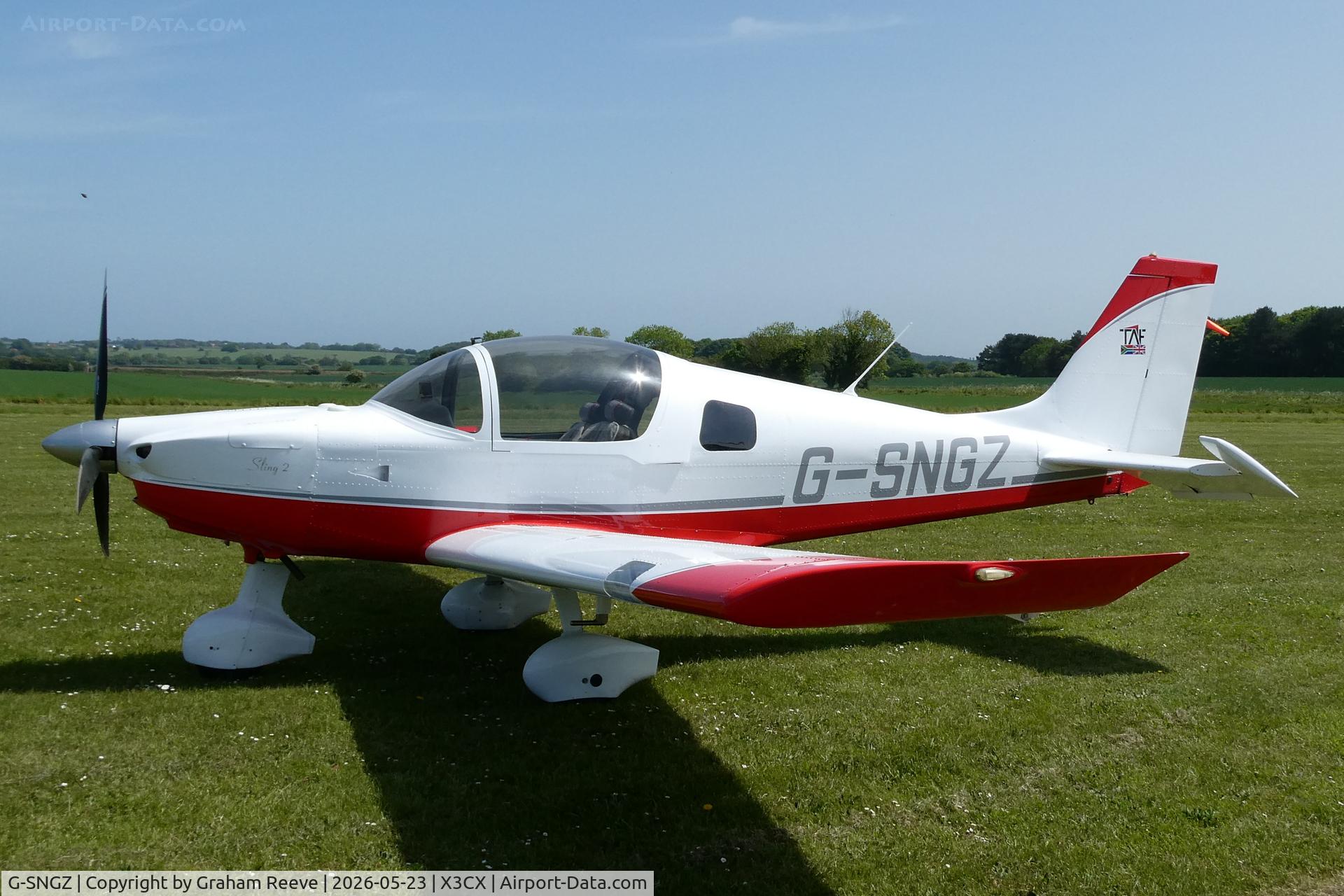 G-SNGZ, 2016 The Airplane Factory Sling 2, c/n LAA 399-15395, Parked at Northrepps.