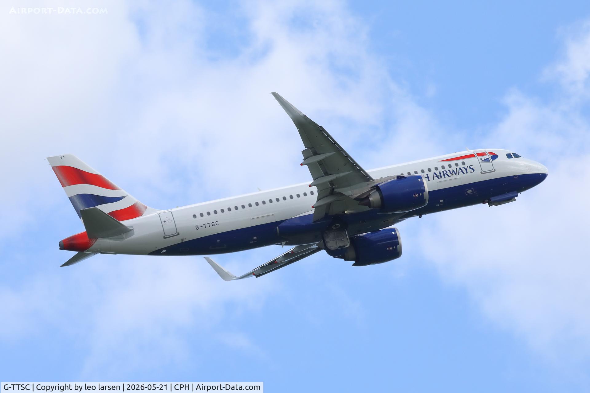 G-TTSC, 2025 Airbus A320-251N, c/n 12441, Copenhagen 21.5.2026