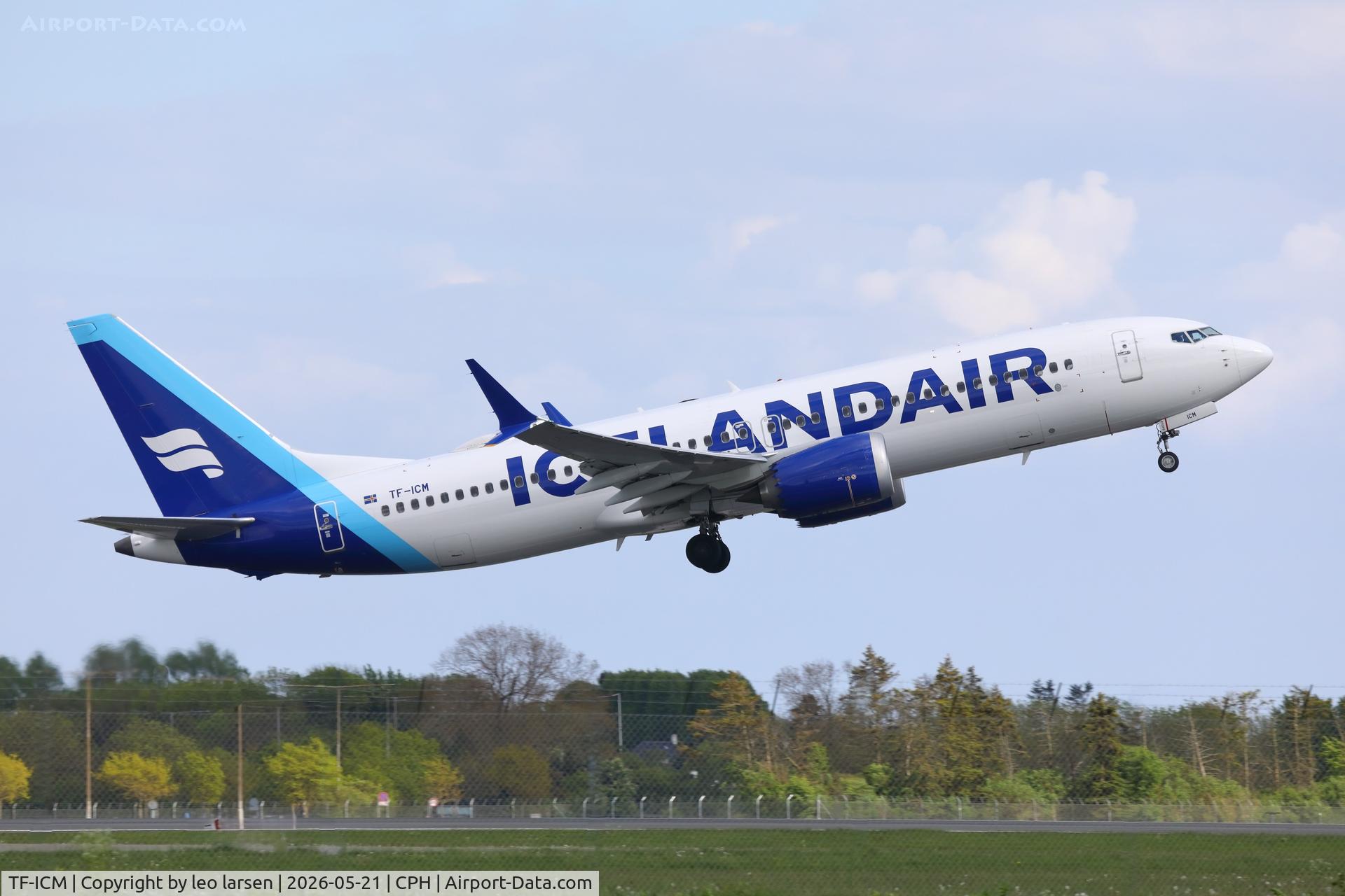 TF-ICM, 2019 Boeing 737-8 MAX, c/n 60010, Copenhagen 21.5.2026