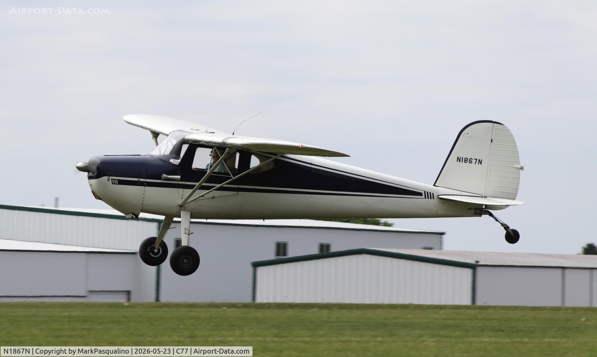 N1867N, 1946 Cessna 120, c/n 12111, Cessna 120