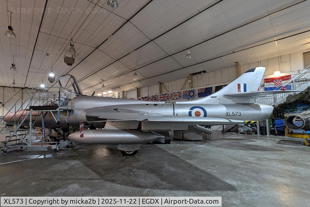 XL573, 1958 Hawker Hunter T.7, c/n HABL-003360, Preserved