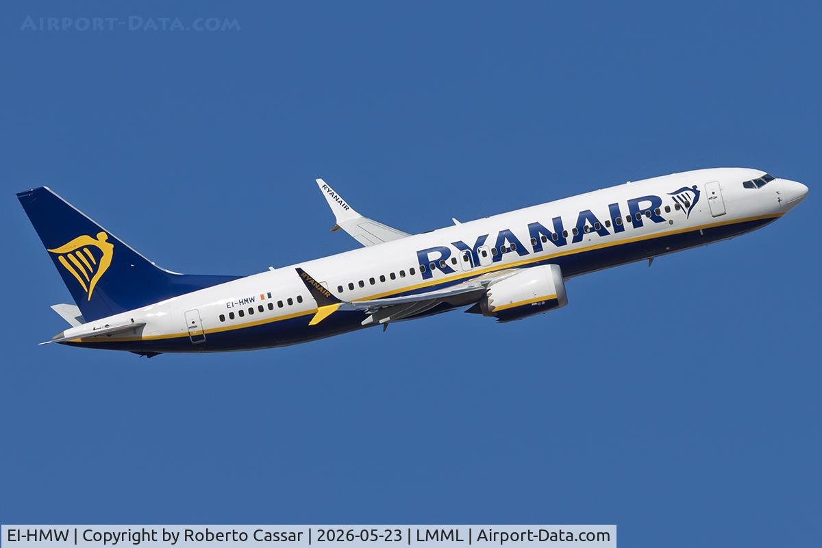 EI-HMW, 2022 Boeing 737-8-200 MAX, c/n 65891 l/n 8232, Runway 13