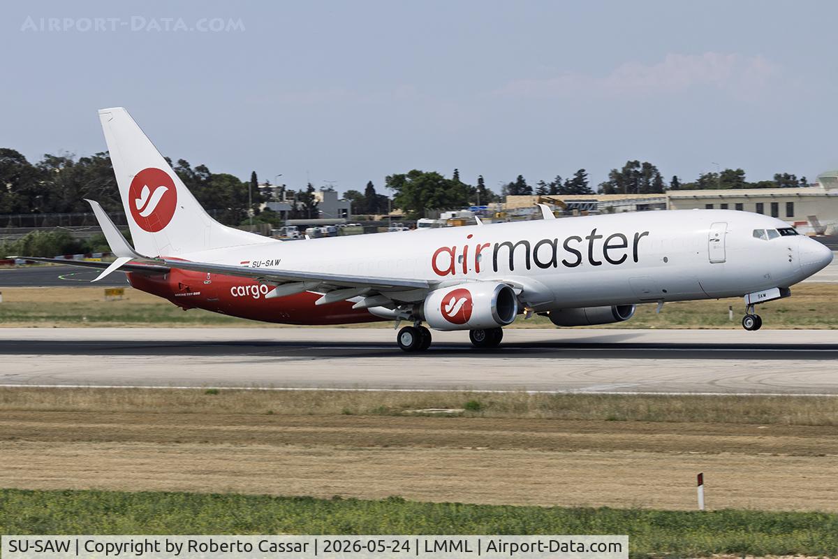 SU-SAW, 2006 Boeing 737-8F2, c/n 34408 l/n 1880, Runway 13
