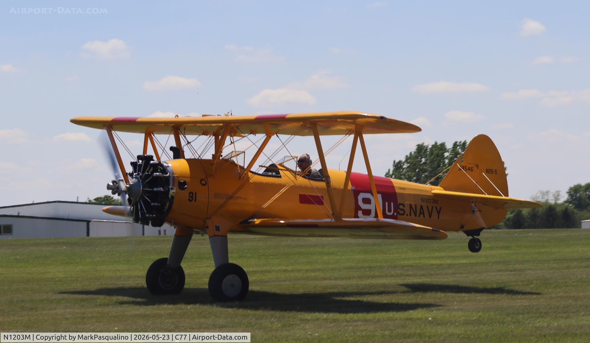 N1203M, 1943 Boeing A75N1(PT17), c/n 75-8167, Stearman