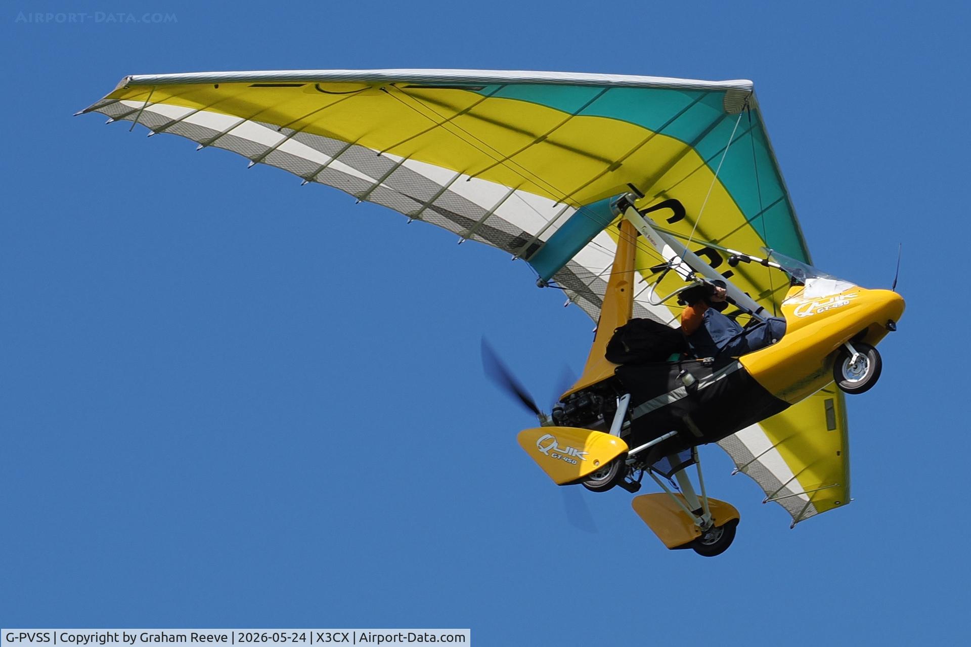 G-PVSS, 2007 P&M Aviation Quik GT450, c/n 8302, Departing from Northrepps.