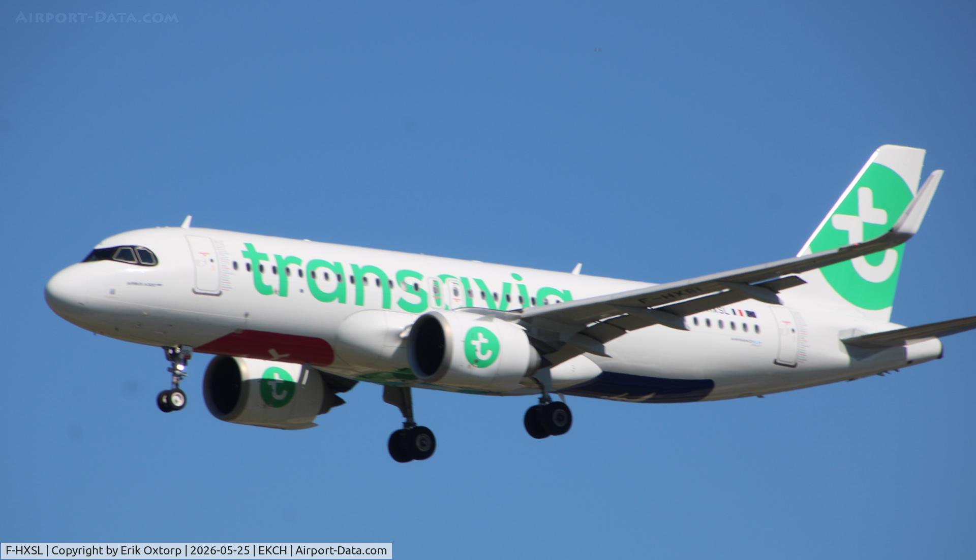 F-HXSL, 2025 Airbus A320-252N, c/n 12411, F-HXSL landing rw 22L