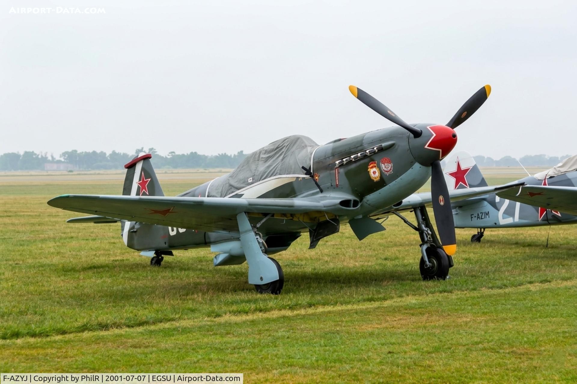 F-AZYJ, 1996 Yakovlev Yak-9UM, c/n 0470403, 03 (F-AZYJ) 1996 Yakovlev Yak-9UM SovAF Duxford (8).jpg