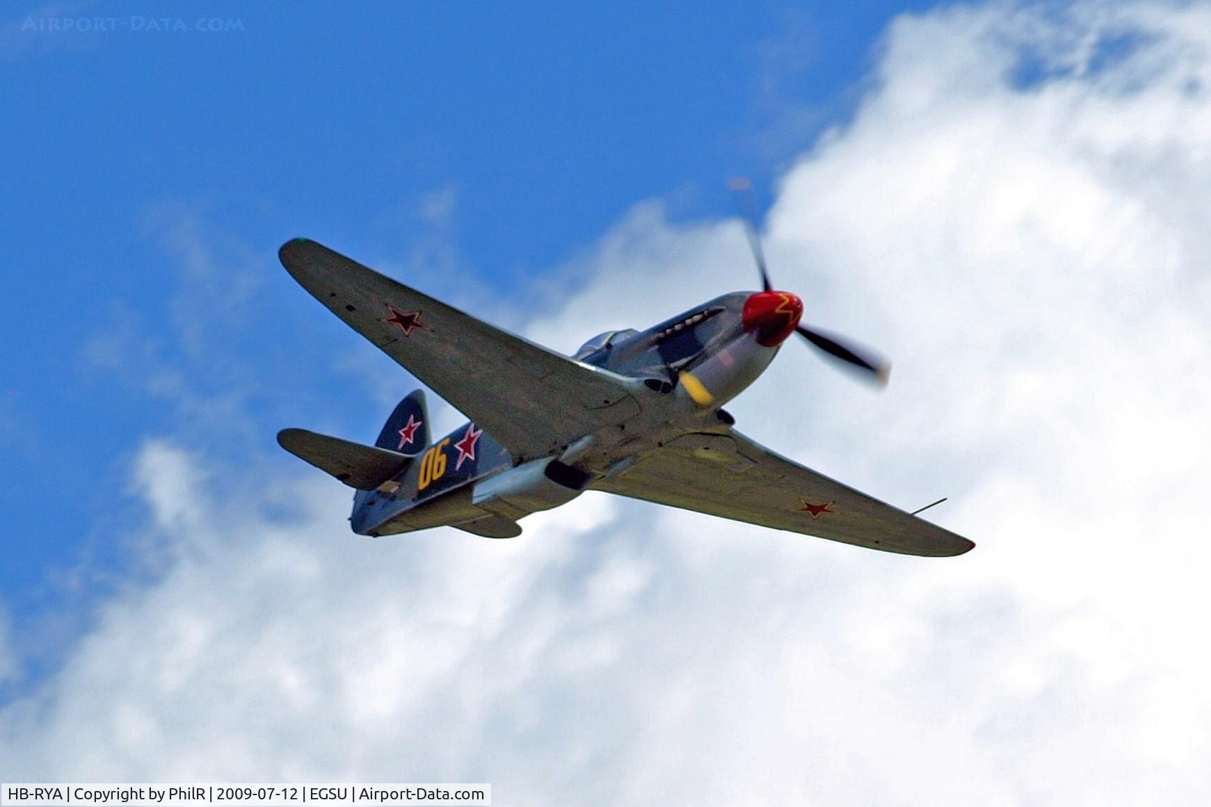HB-RYA, Yakovlev Yak-9UM, c/n 0470406, '06' HB-RYA 1999 Yak 9UM SovAF Flying Legends Duxford 
