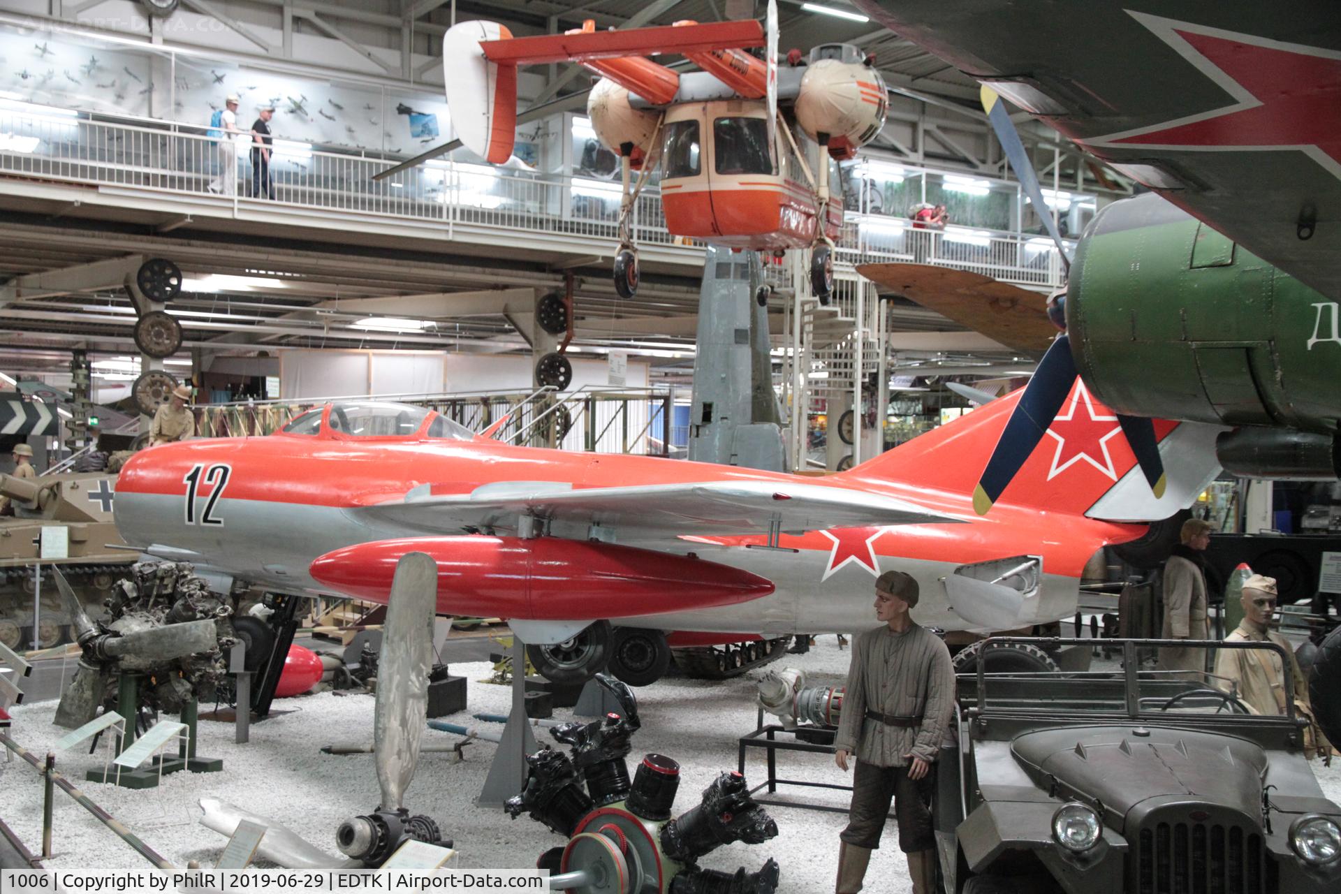1006, PZL-Mielec Lim-2 (MiG-15bis), c/n 1B01006, '12' (1006 PolAF) PZL Mielic Lim-2 (MiG 15) Sinsheim
