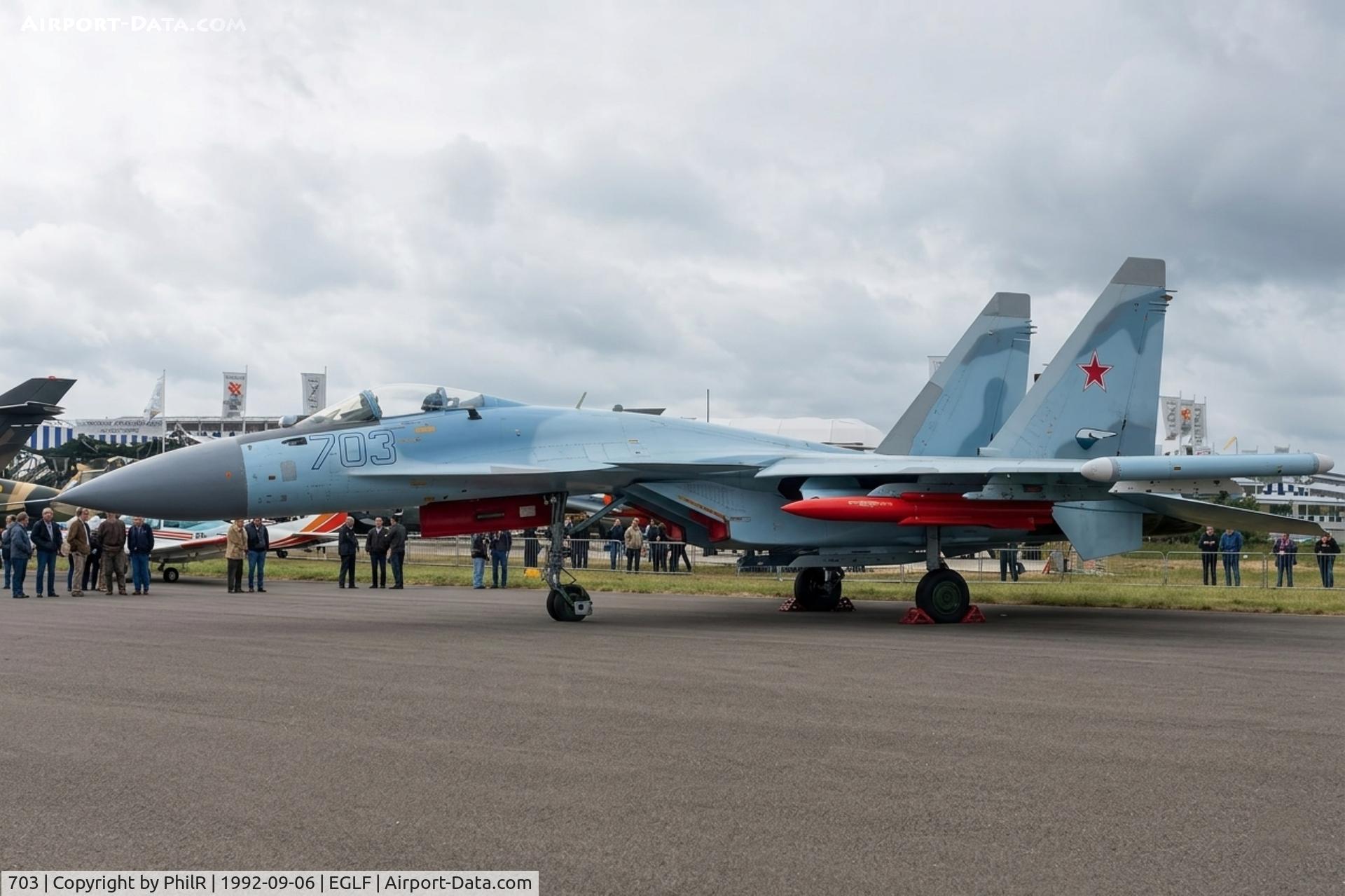 703, 1991 Sukhoi Su-35, c/n Not found 703, 703 Su-35 RussianAF SBAC 
