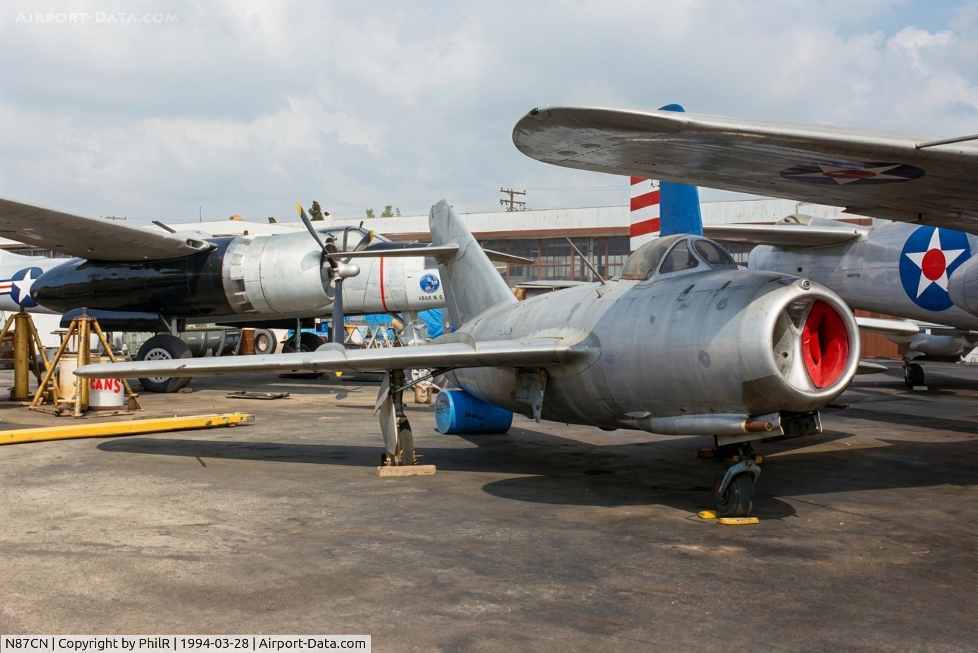 N87CN, Mikoyan-Gurevich MiG-15, c/n 910-51, 910-51 (N87CN) 1948 Mig-15 Fagot-B Russian AF Planes of Fame Chino 
