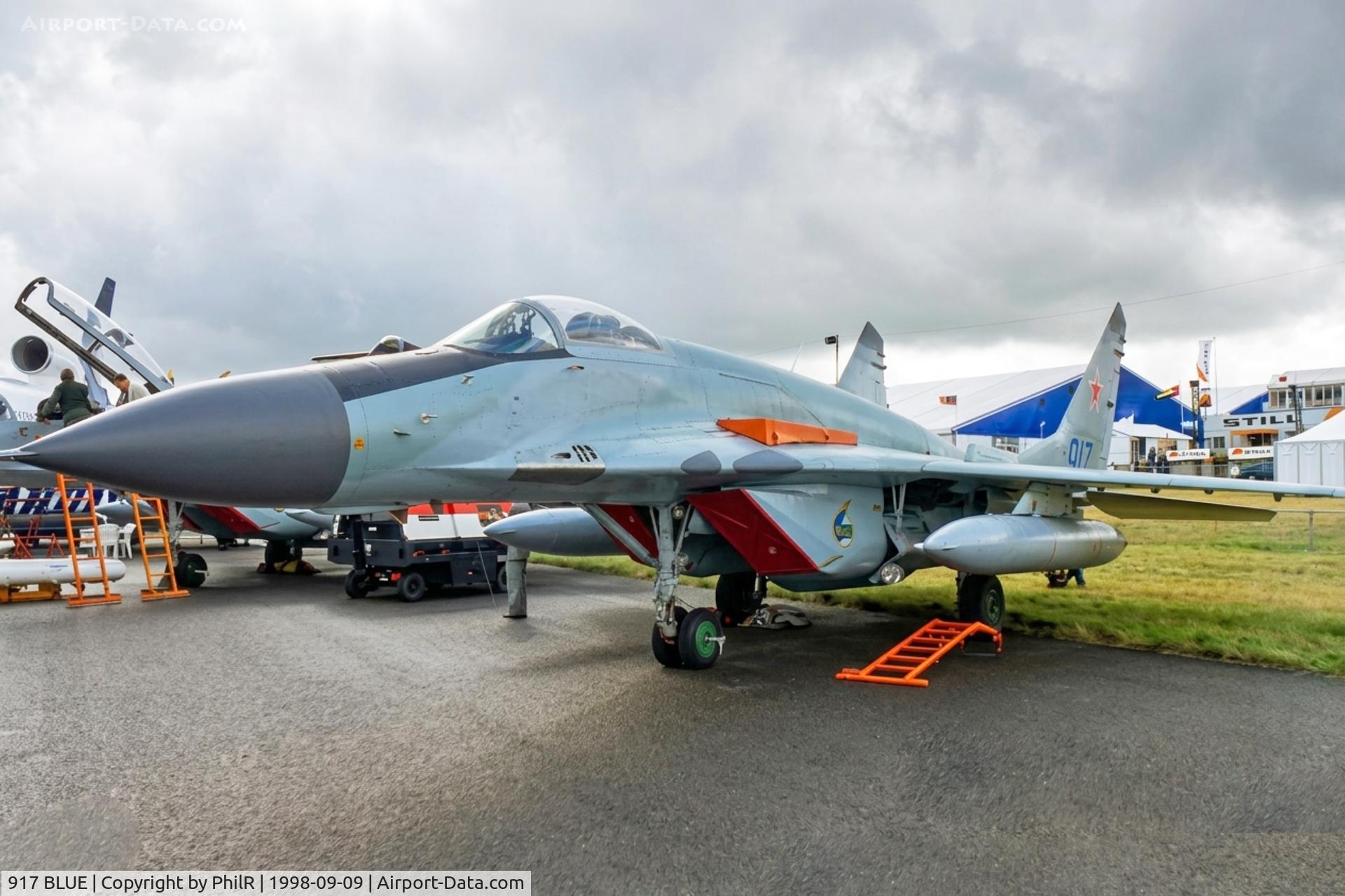 917 BLUE, Mikoyan-Gurevich MiG-29SMT, c/n 2960535400, 35400 '917' Mig-29 SMT RussianAF SBAC 