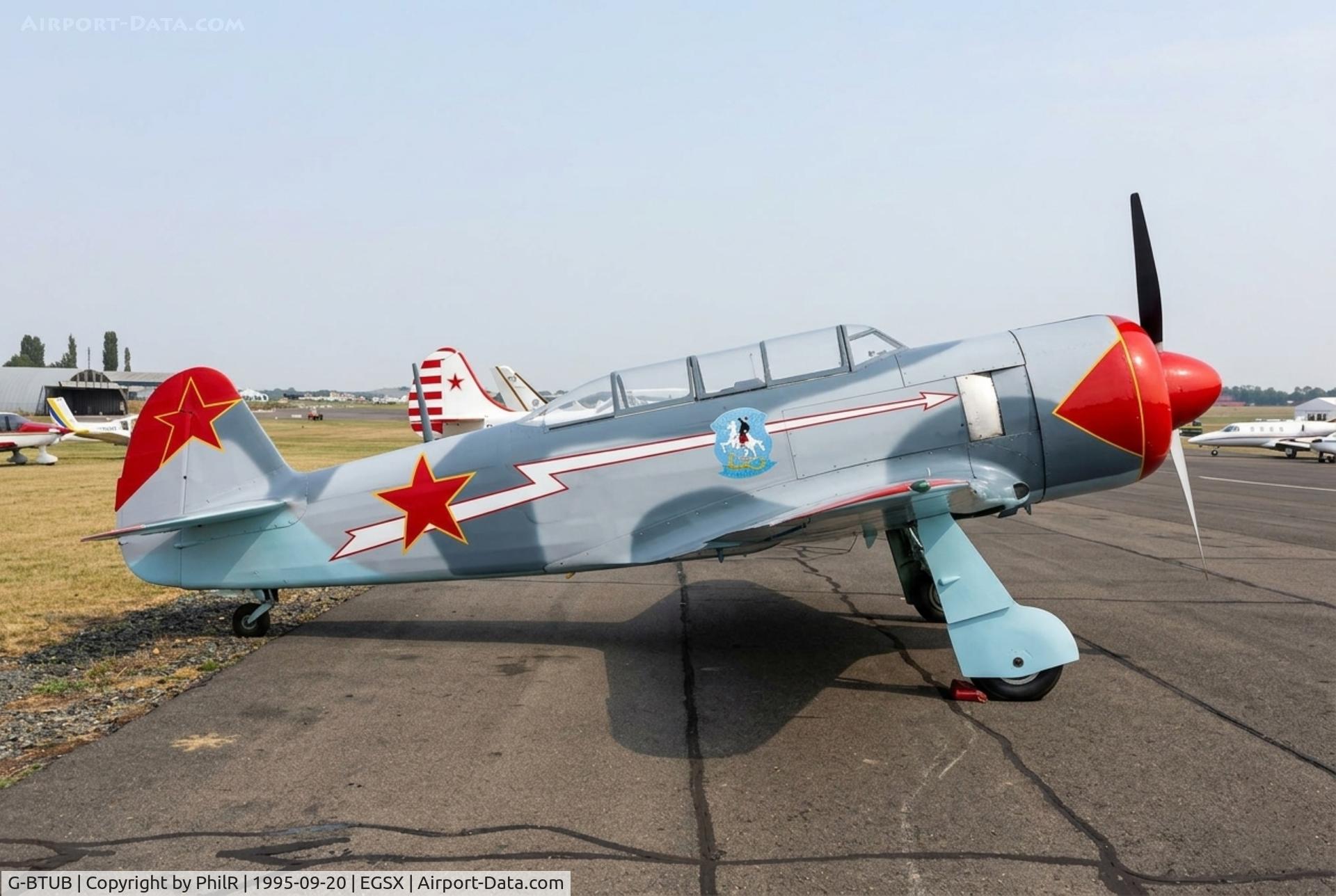 G-BTUB, 1956 Let C-11 (Yak-11), c/n 172623, G-BTUB 1956 SPP YAK C.11 North Weald 