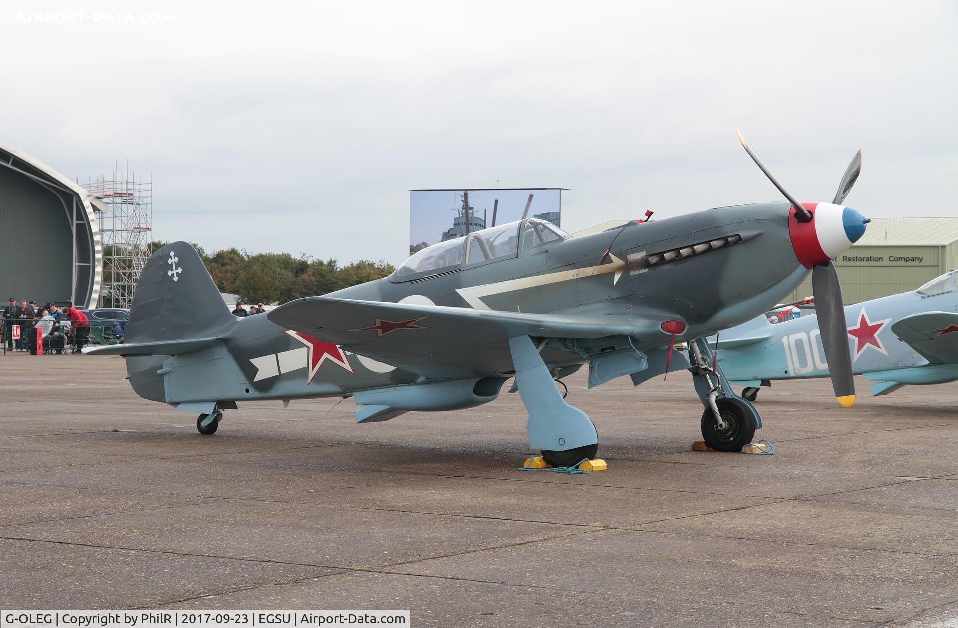 G-OLEG, 1944 Yakovlev Yak-3UA, c/n 202, G-OLEG (D-FLAK) 1994 Yakolev Yak 3M BoB Air Show Duxford
