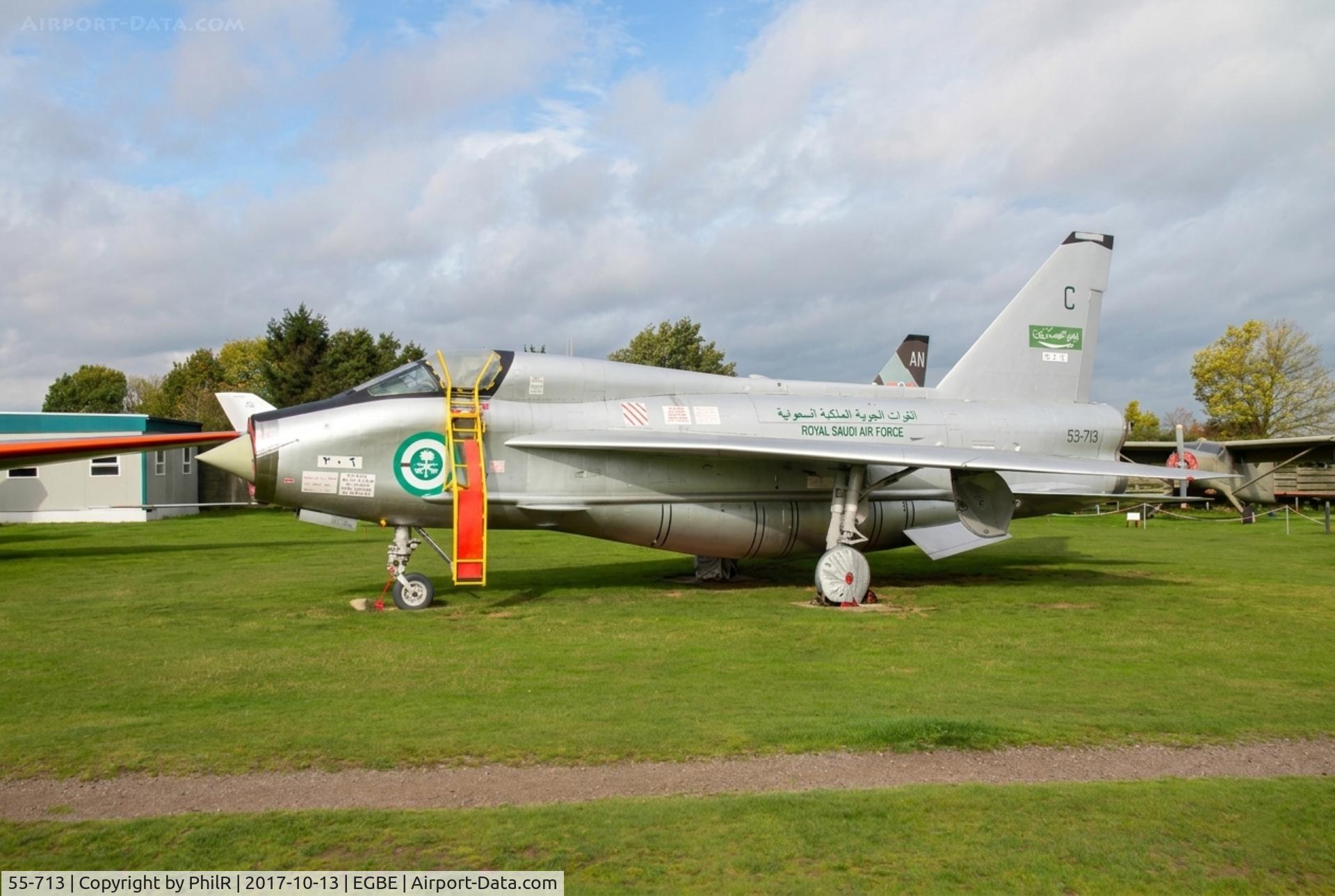 55-713, English Electric Lightning T.55, c/n 95026, 55-713 (ZF598) EE Lightning T55 MAM Coventry 
