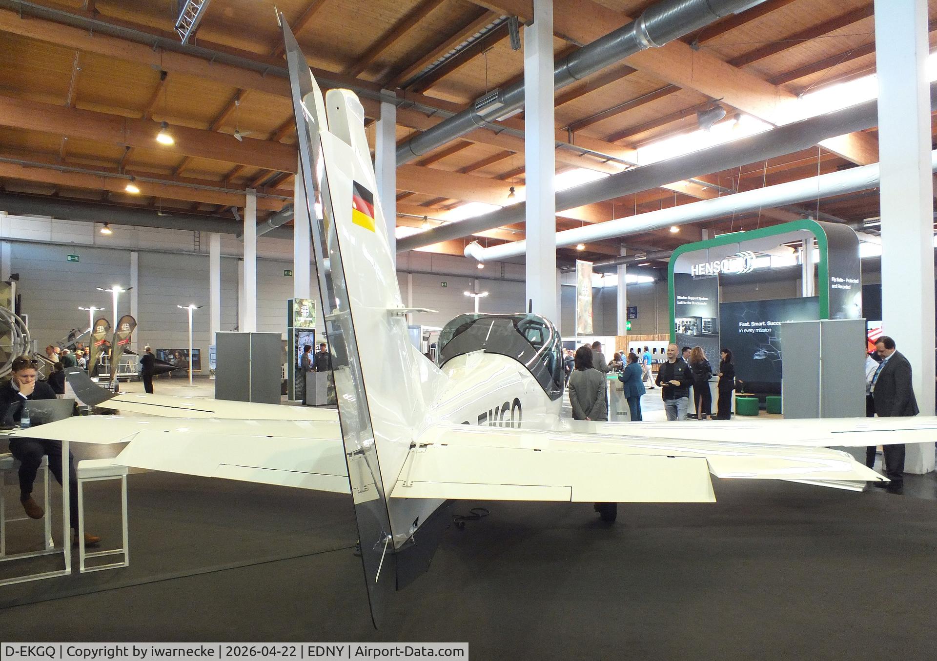 D-EKGQ, Grob G-120TP, c/n Not found D-EKGQ, Grob G-120TP with new bulged canopy at the AERO 2026, Friedrichshafen