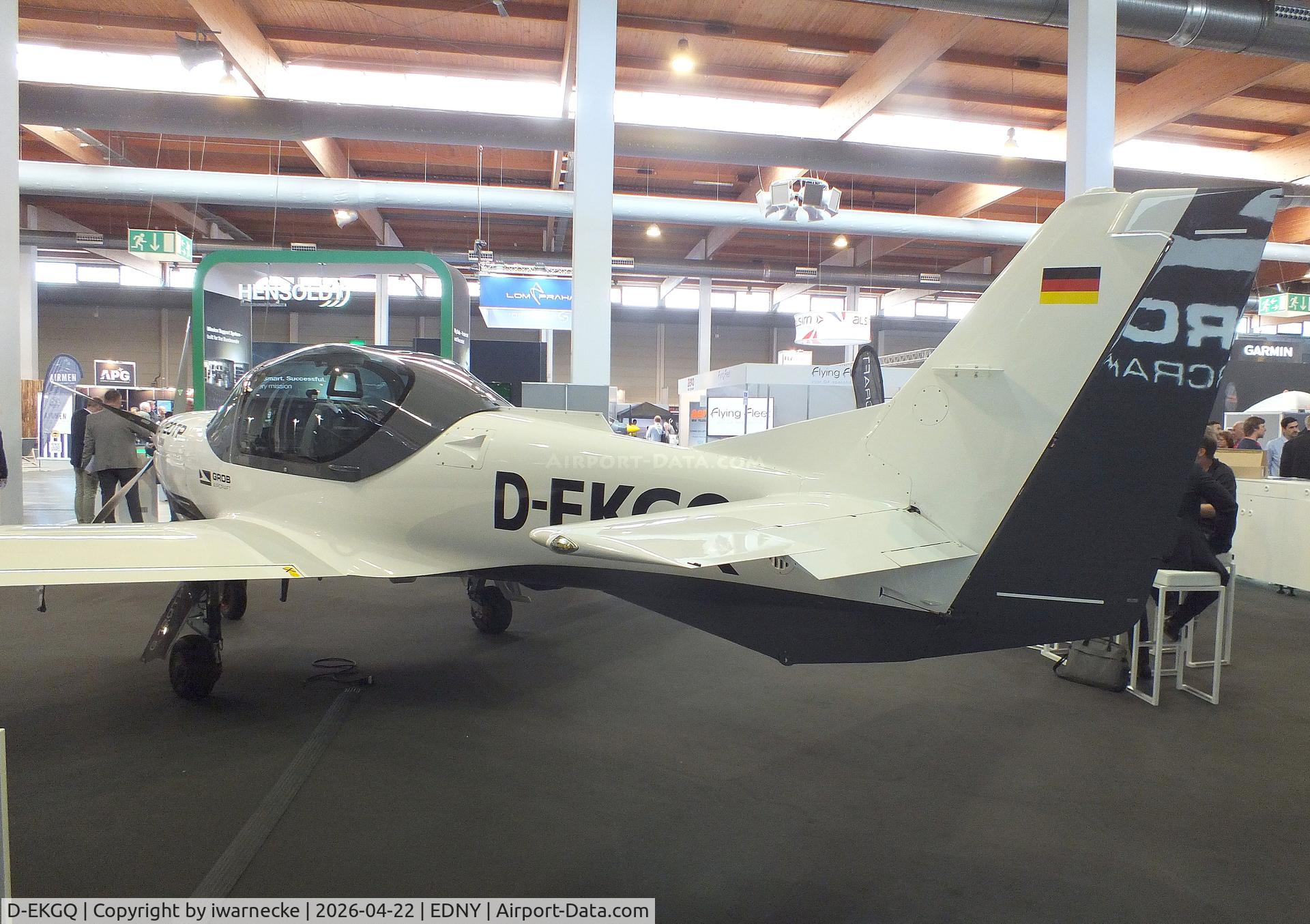 D-EKGQ, Grob G-120TP, c/n Not found D-EKGQ, Grob G-120TP with new bulged canopy at the AERO 2026, Friedrichshafen