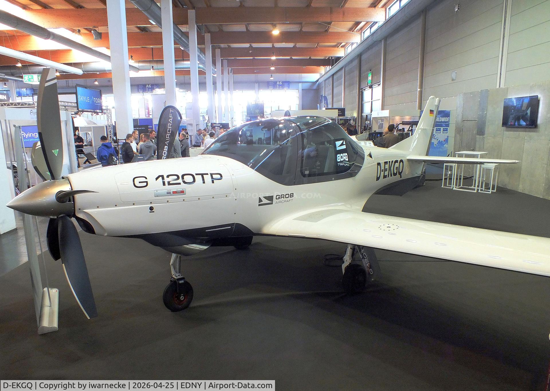 D-EKGQ, Grob G-120TP, c/n Not found D-EKGQ, Grob G-120TP with new bulged canopy at the AERO 2026, Friedrichshafen