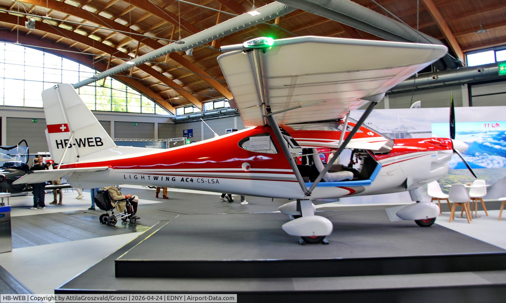 HB-WEB, 2017 Lightwing AC4 CS-LSA, c/n 003, EDNY - Bodensee Airport Friedrichshafen, Germany. AERO 2026