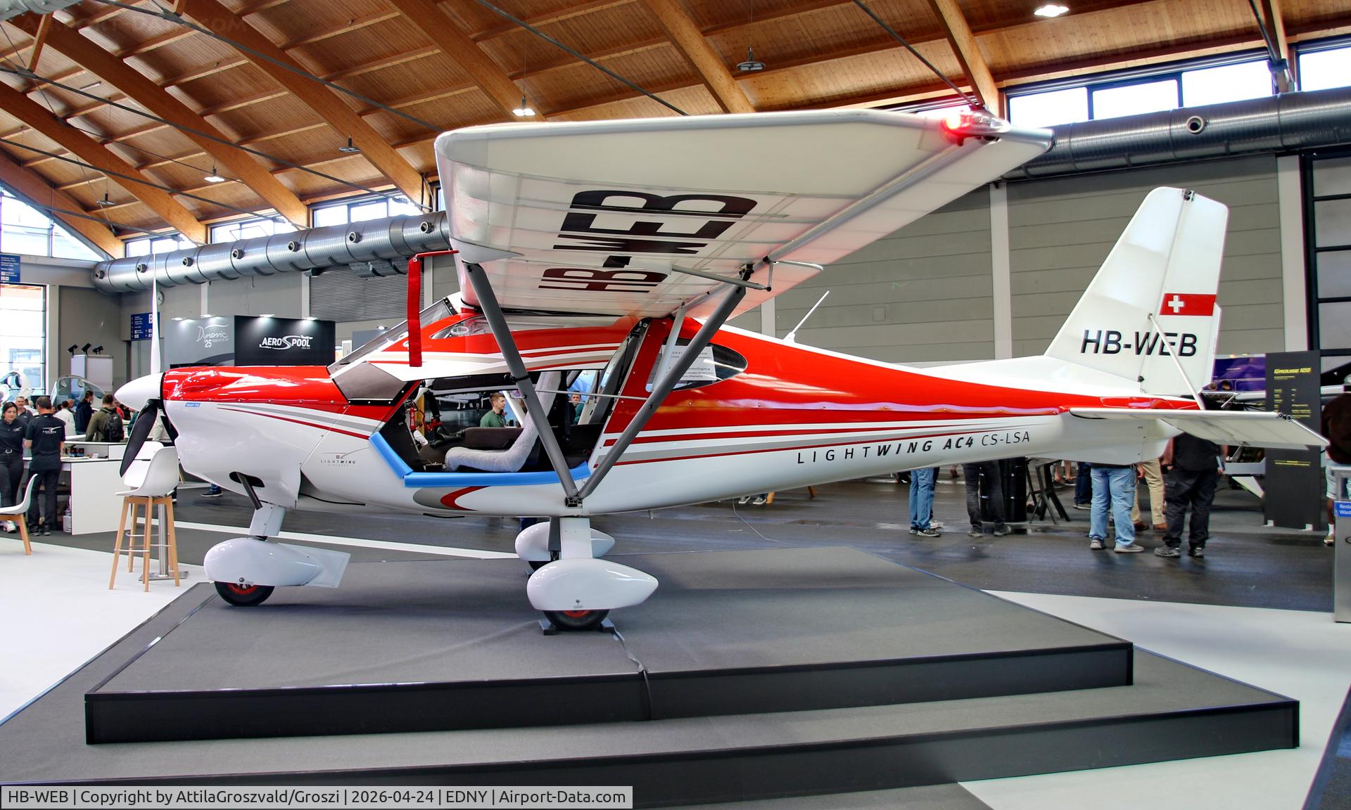 HB-WEB, 2017 Lightwing AC4 CS-LSA, c/n 003, EDNY - Bodensee Airport Friedrichshafen, Germany. AERO 2026