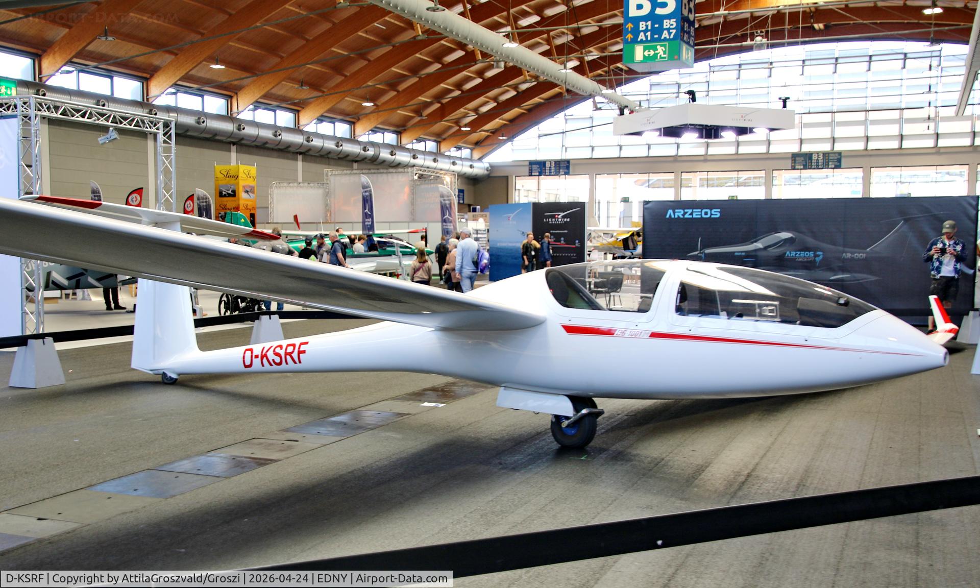 D-KSRF, Dg Flugzeugbau DG-1001M, c/n 10-219M25, EDNY - Bodensee Airport Friedrichshafen, Germany. AERO 2026