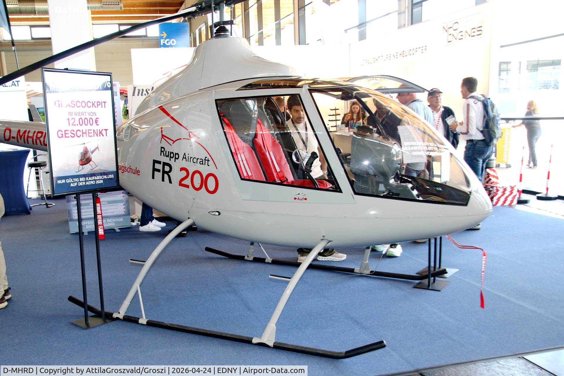 D-MHRD, 2026 Rupp Phönix FR 200, c/n 009, EDNY - Bodensee Airport Friedrichshafen, Germany. AERO 2026