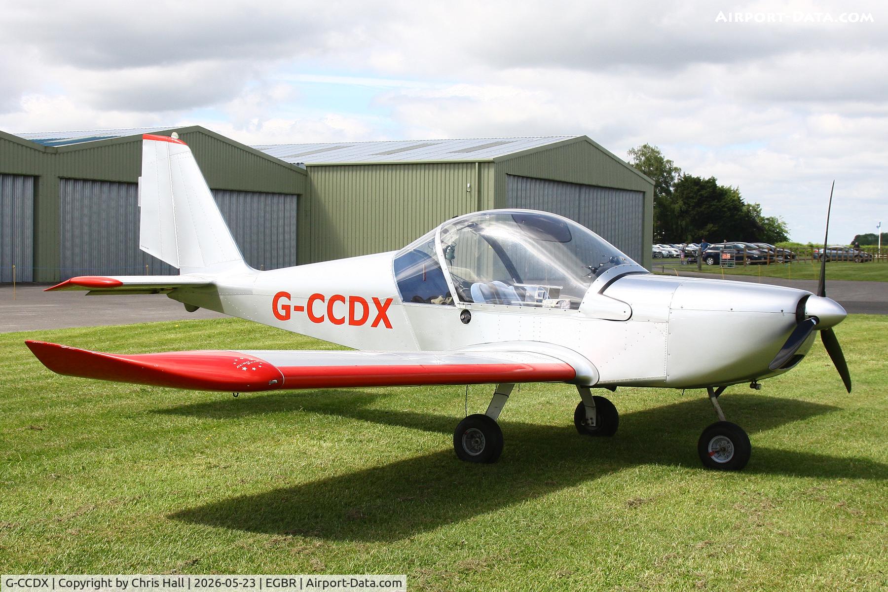 G-CCDX, 2003 Aerotechnik EV-97 Eurostar, c/n PFA 315-14013, EV-97 fly-in Breighton 23/05/26