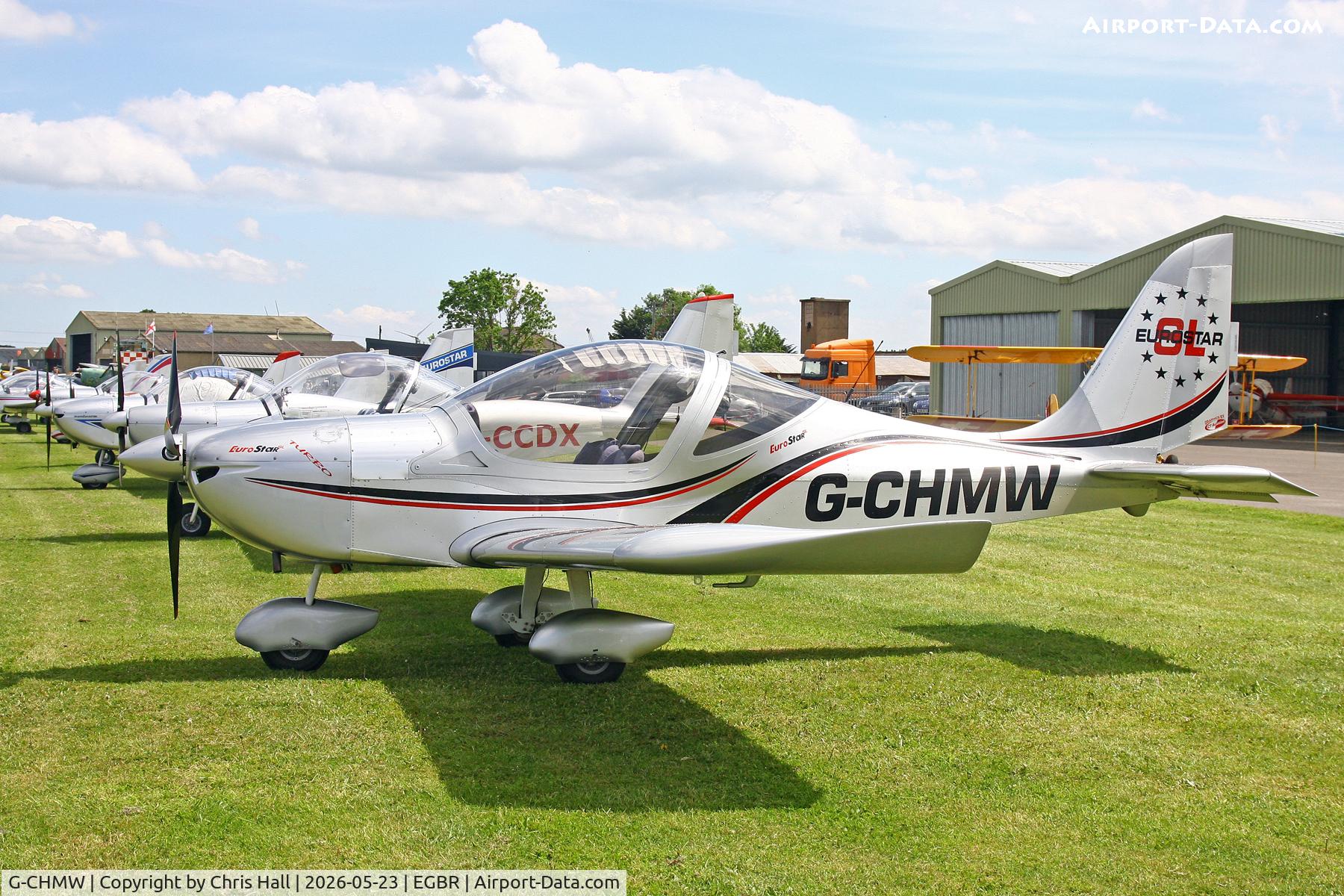 G-CHMW, 2013 Aerotechnik EV-97 Eurostar SL, c/n LAA 315B-15158, EV-97 fly-in Breighton 23/05/26