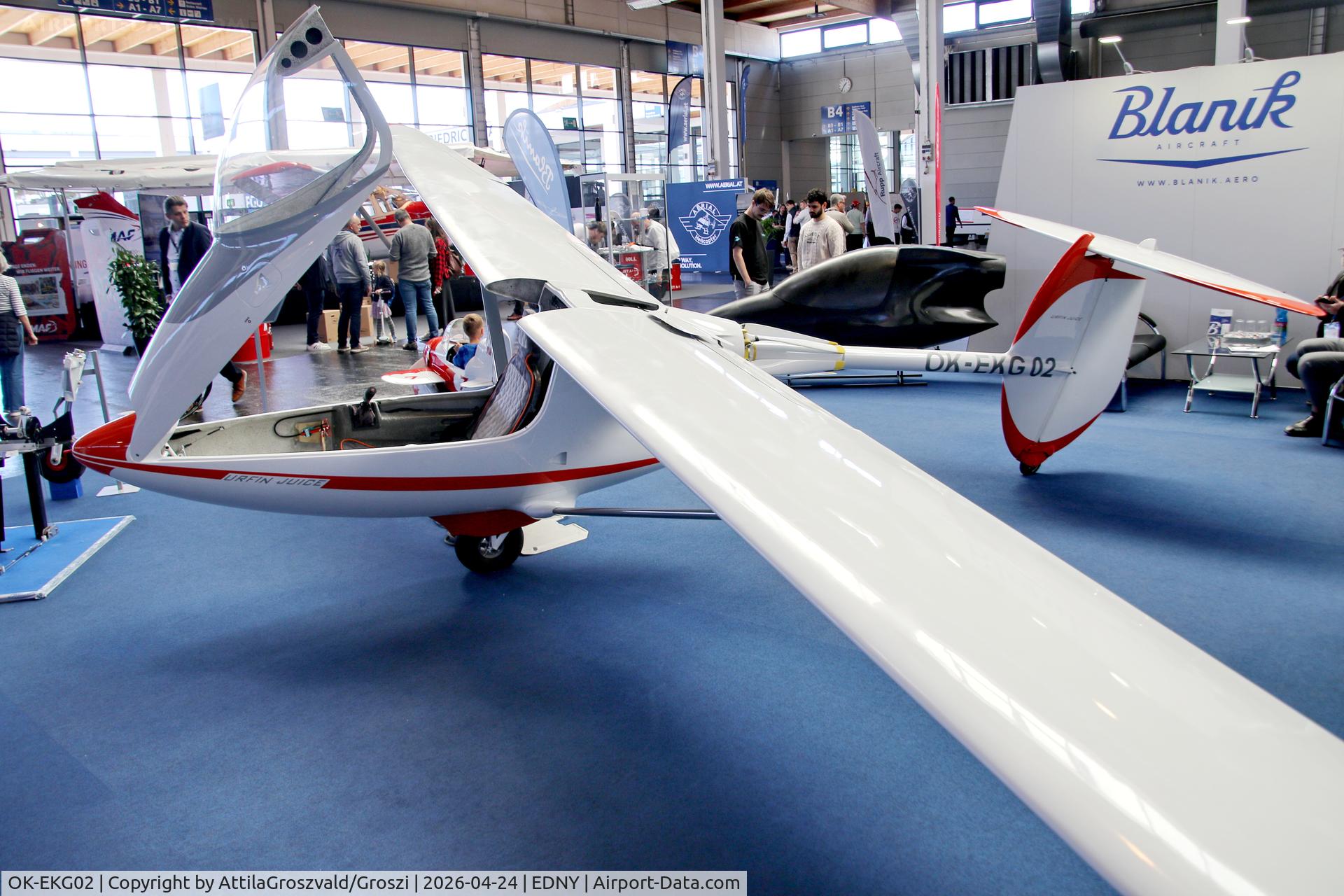 OK-EKG02, 2024 Blanik Aircraft Urfin Juice, c/n 01, EDNY - Bodensee Airport Friedrichshafen, Germany. AERO 2026