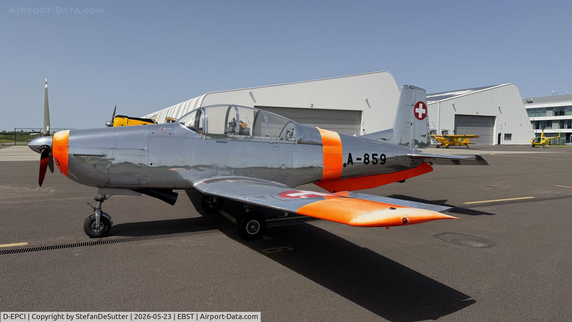D-EPCI, 1959 Pilatus P3-05, c/n 497-46, On the apron in EBST.