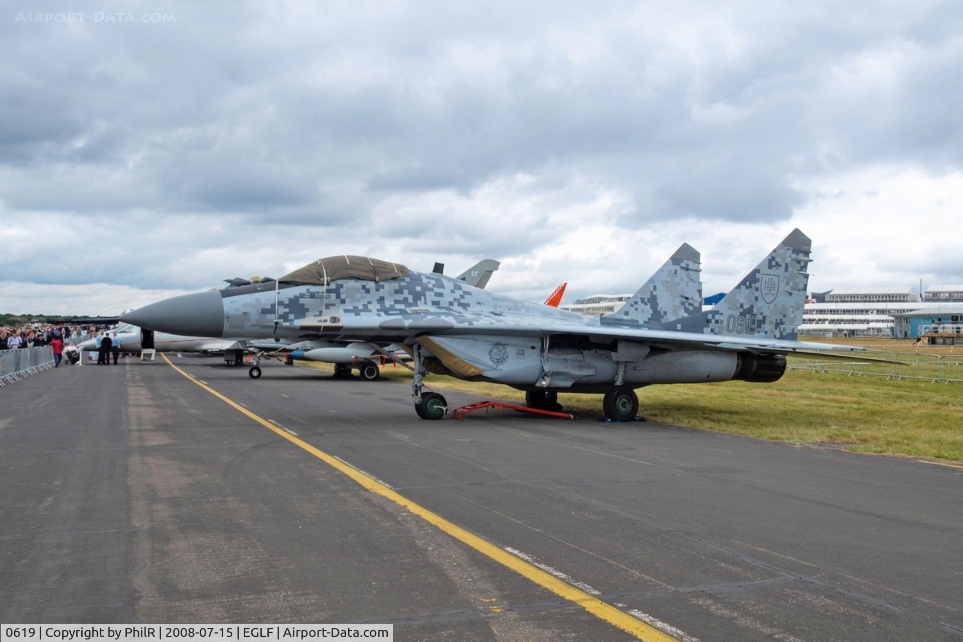 0619, Mikoyan-Gurevich MiG-29AS, c/n 2960535406/4713, 0619 Mig-29AS SlovakAF SBAC
