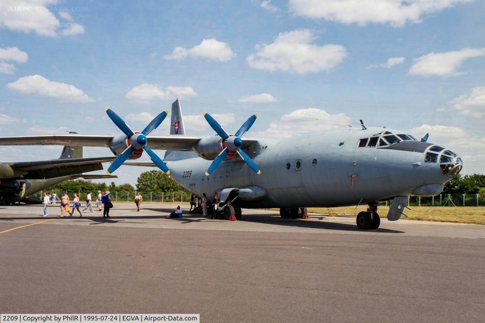 2209, 1964 Antonov An-12BP, c/n 4342209, 2209 1964 An-12BP SlovAF IAT 
